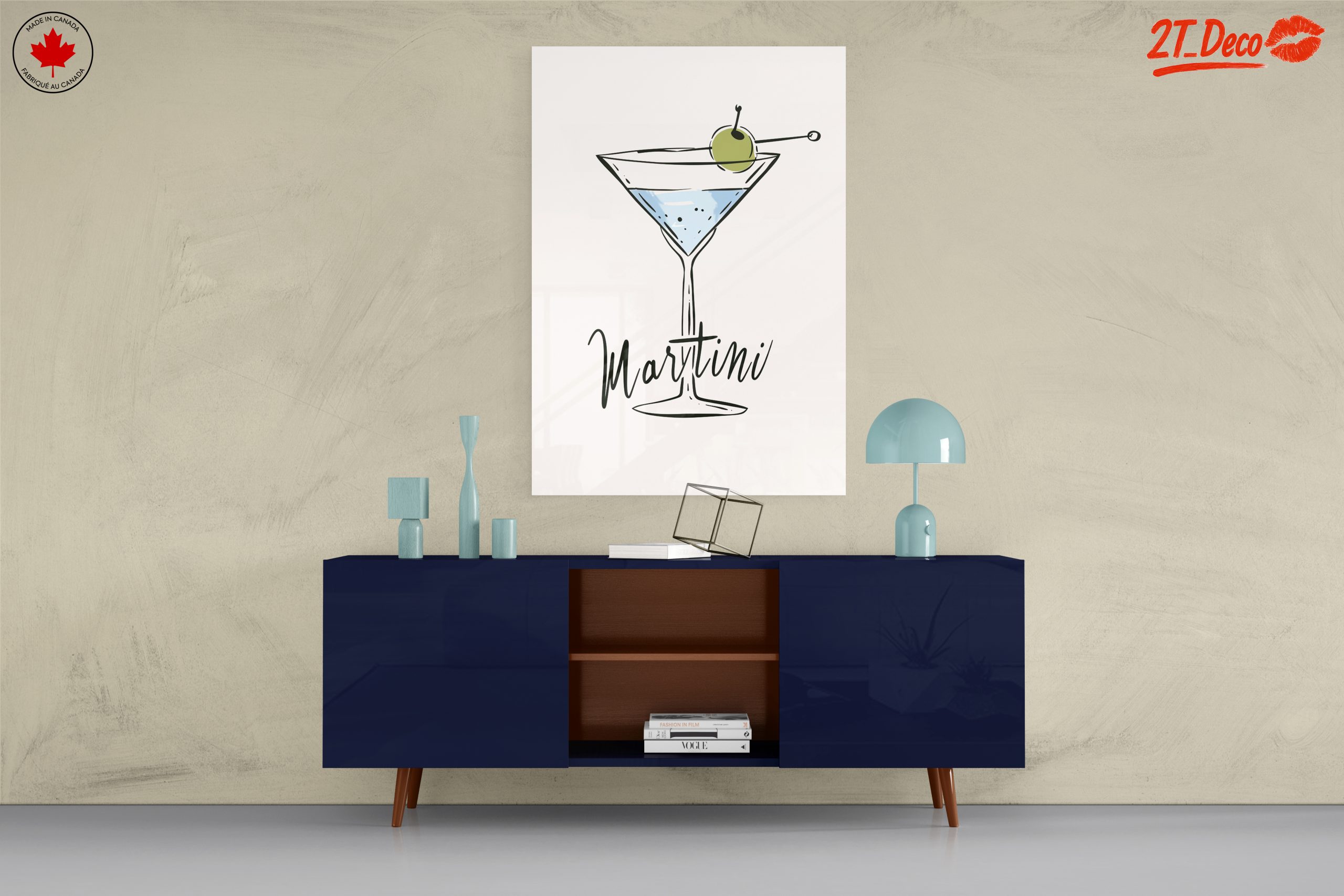 Stylized Cocktail Art with Martini - Image 8