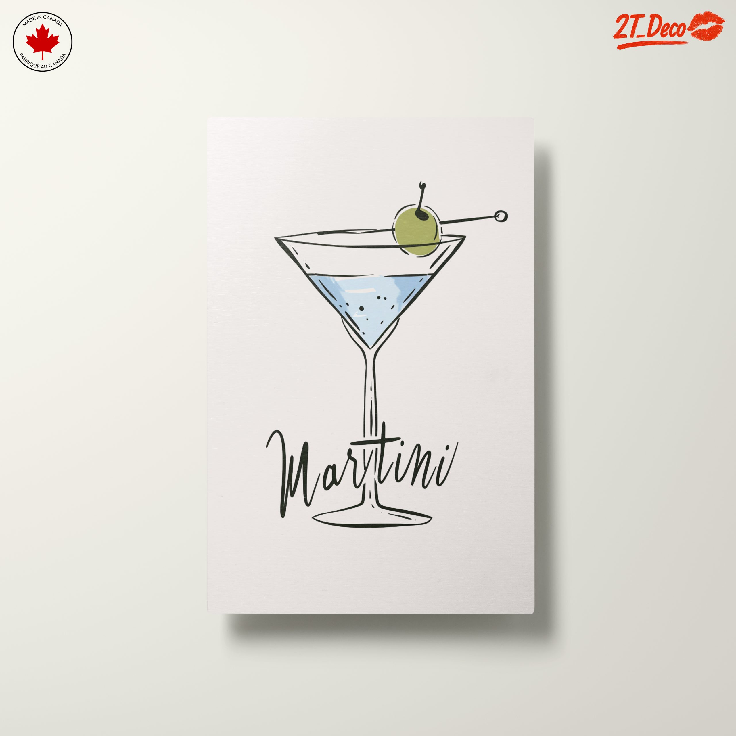 Stylized Cocktail Art with Martini - Image 10