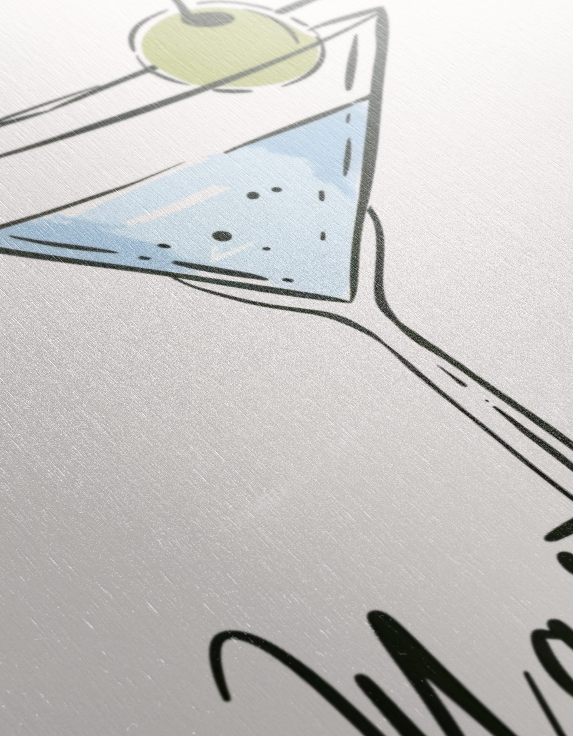 Stylized Cocktail Art with Martini - Image 12