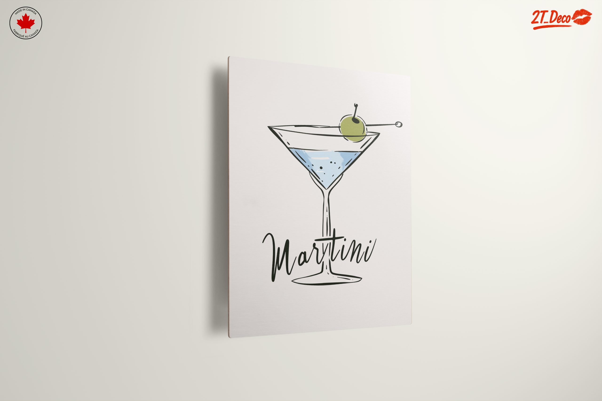 Stylized Cocktail Art with Martini - Image 13