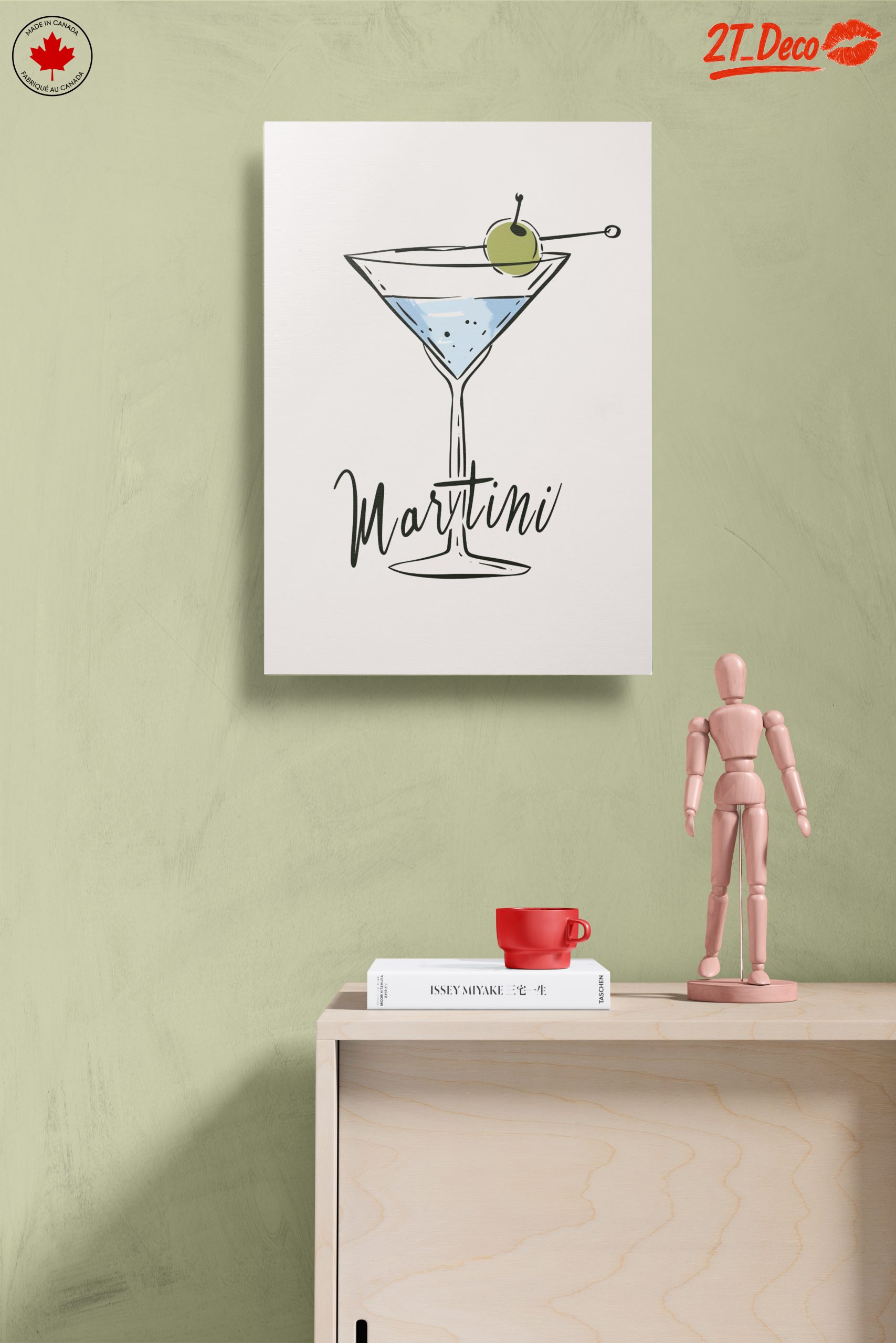 Stylized Cocktail Art with Martini - Image 14