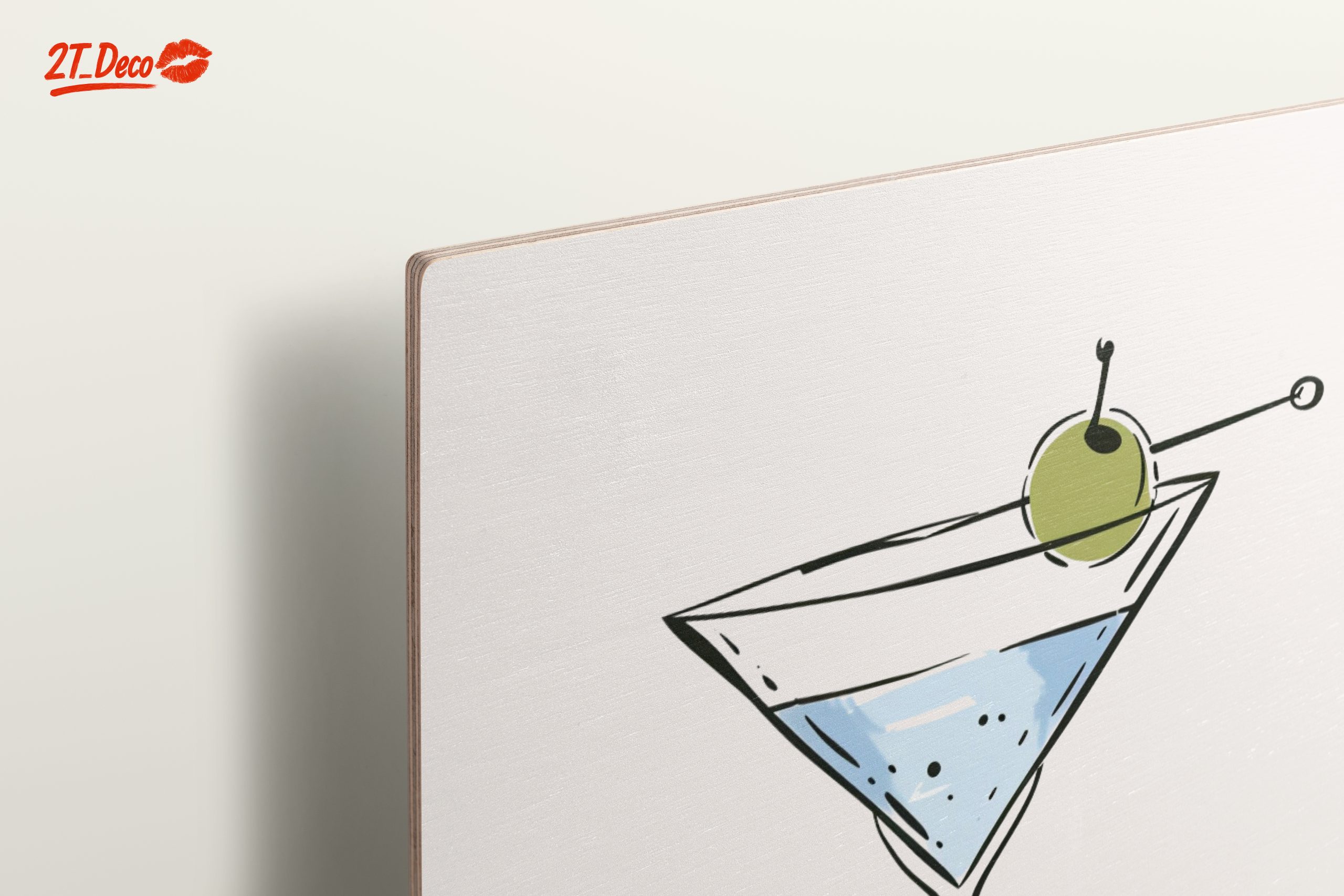 Stylized Cocktail Art with Martini - Image 15