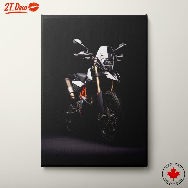 Modern Motorcycle in Dynamic Angle