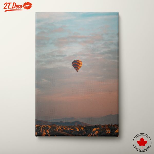 Stunning Hot Air Balloon Over Landscape