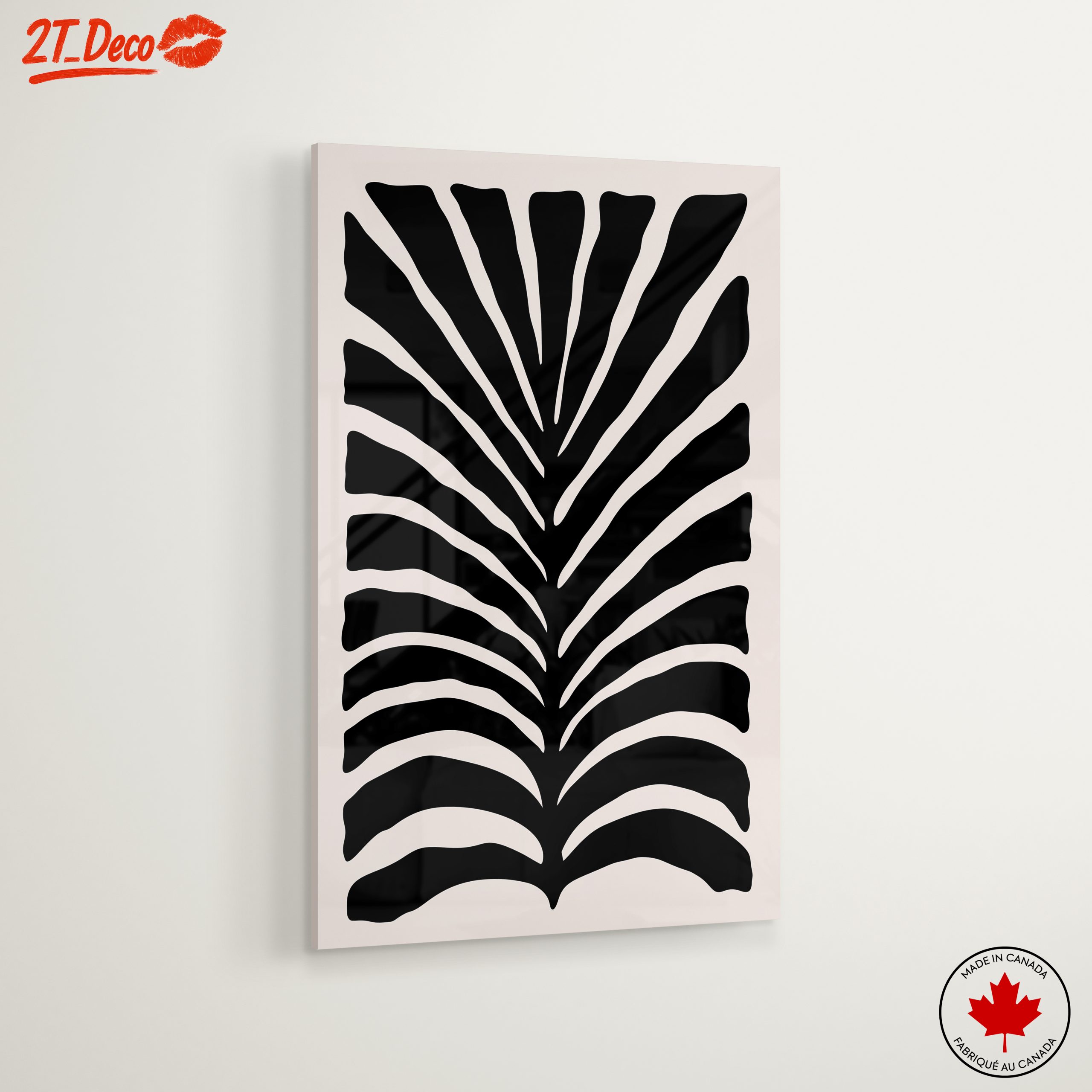 Stylish Black Botanical Art Print - Image 6