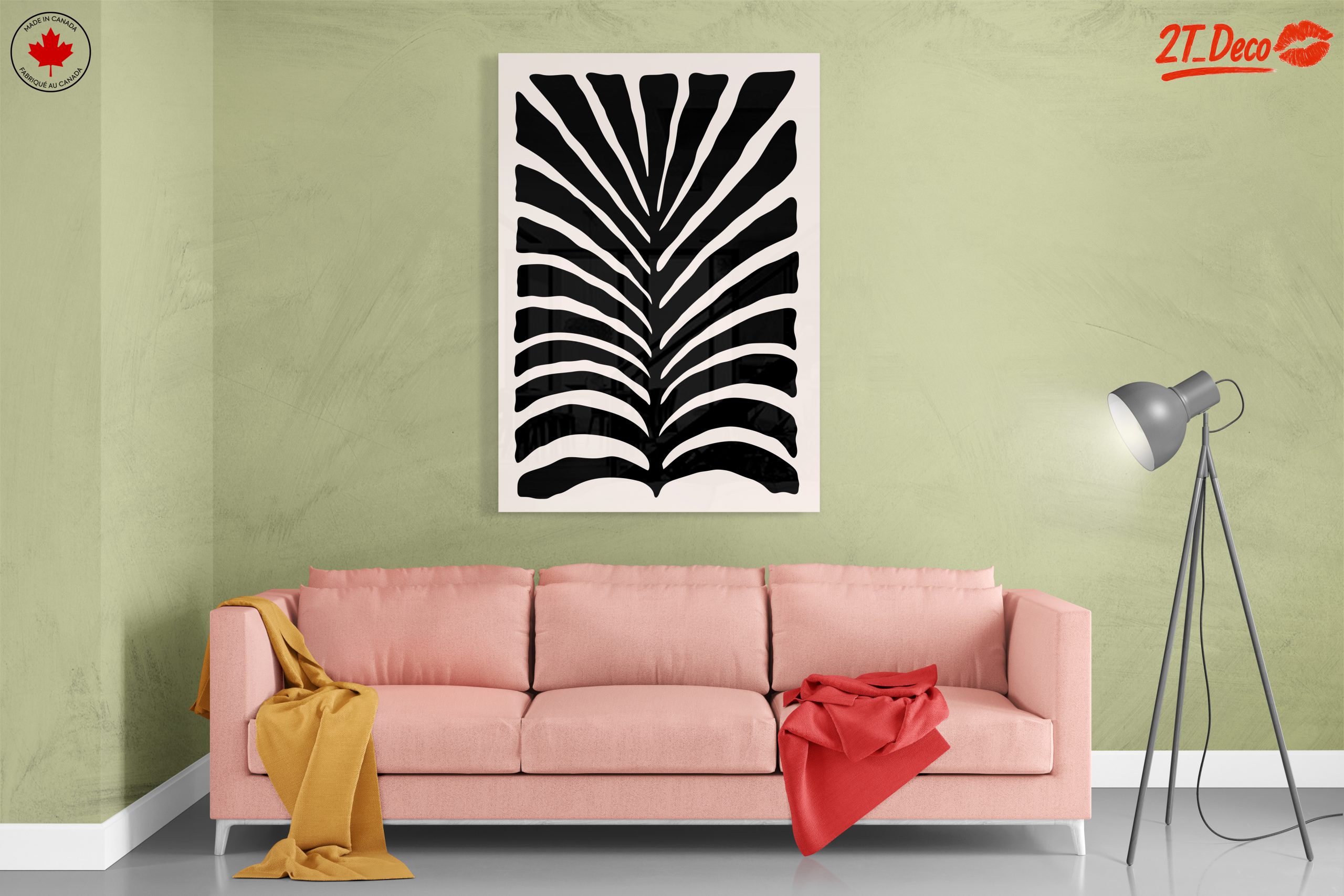 Stylish Black Botanical Art Print - Image 7