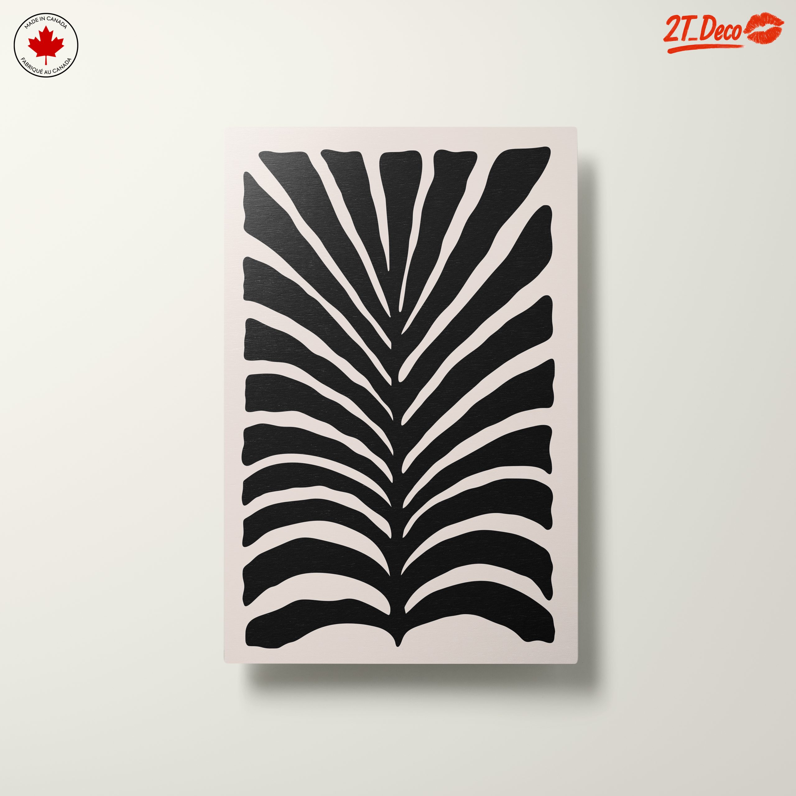 Stylish Black Botanical Art Print - Image 10