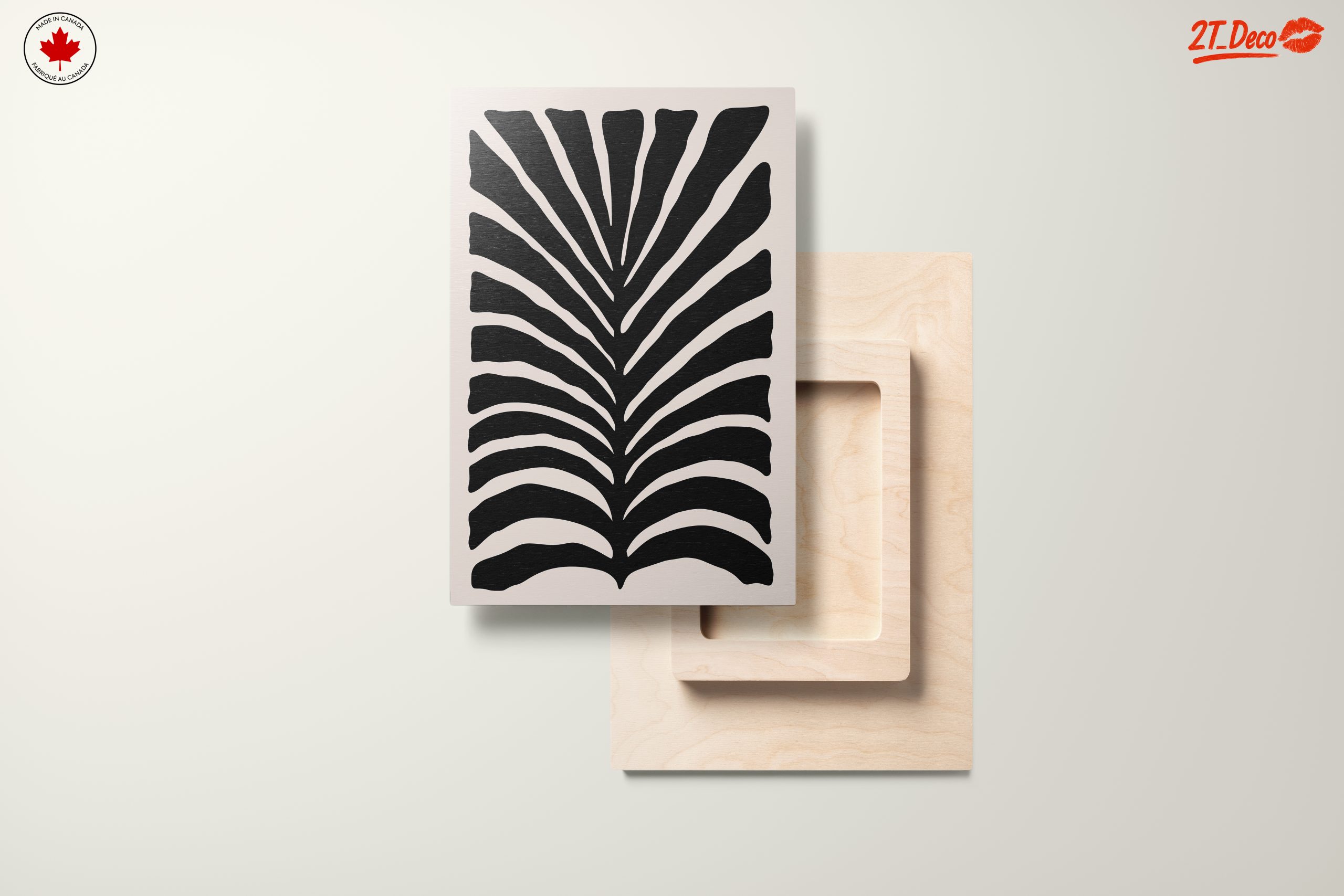 Stylish Black Botanical Art Print - Image 11