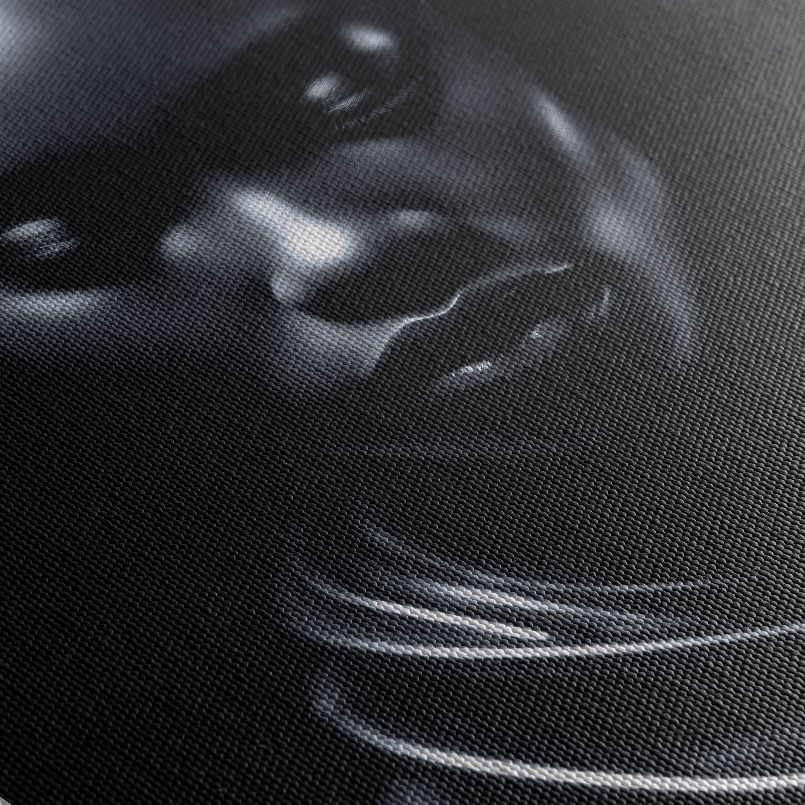 Stylized Afro Art Portrait in Dark Tones - Image 5