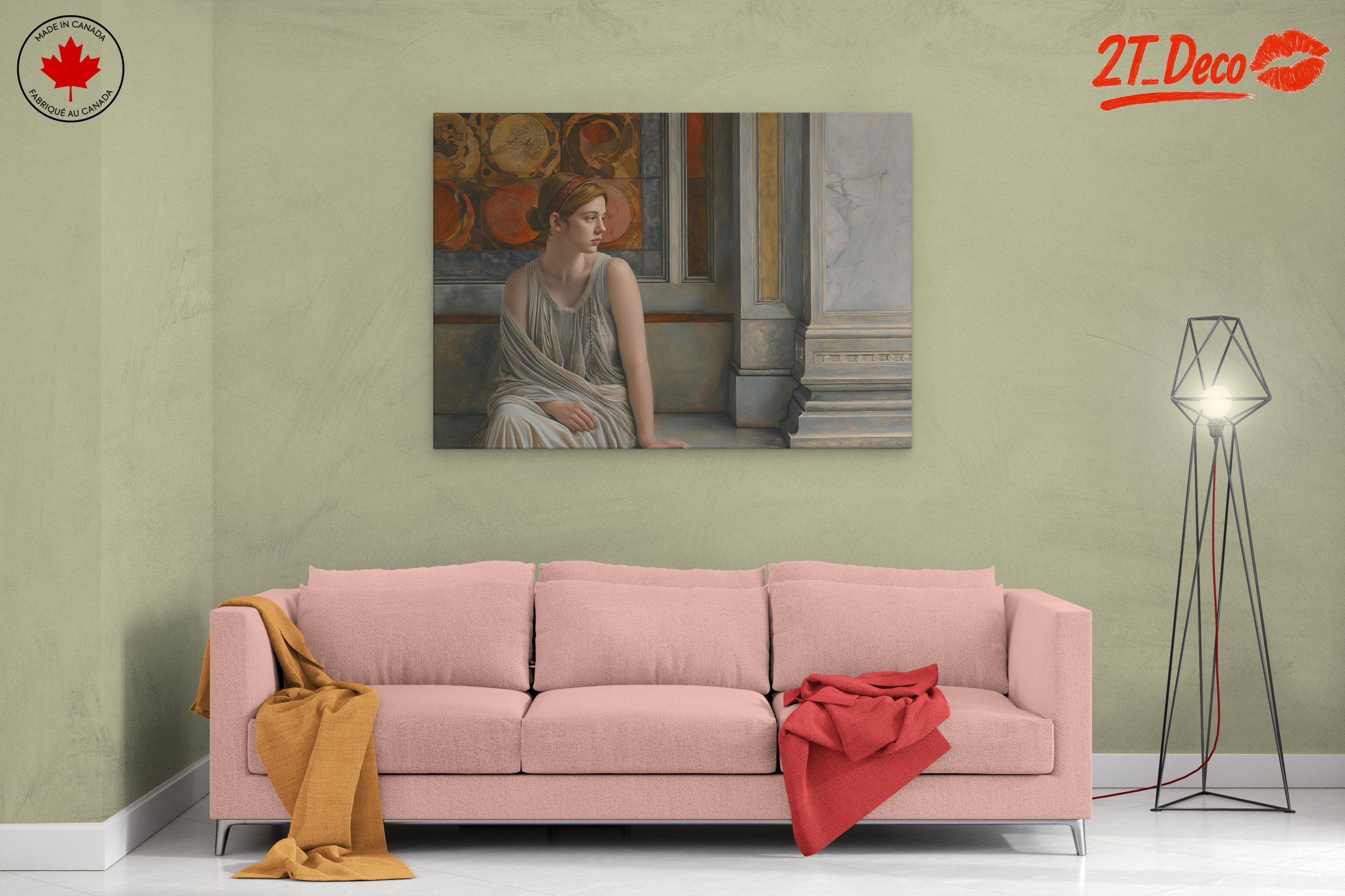 Serene Classical Figure with Architectural Elements - Image 2
