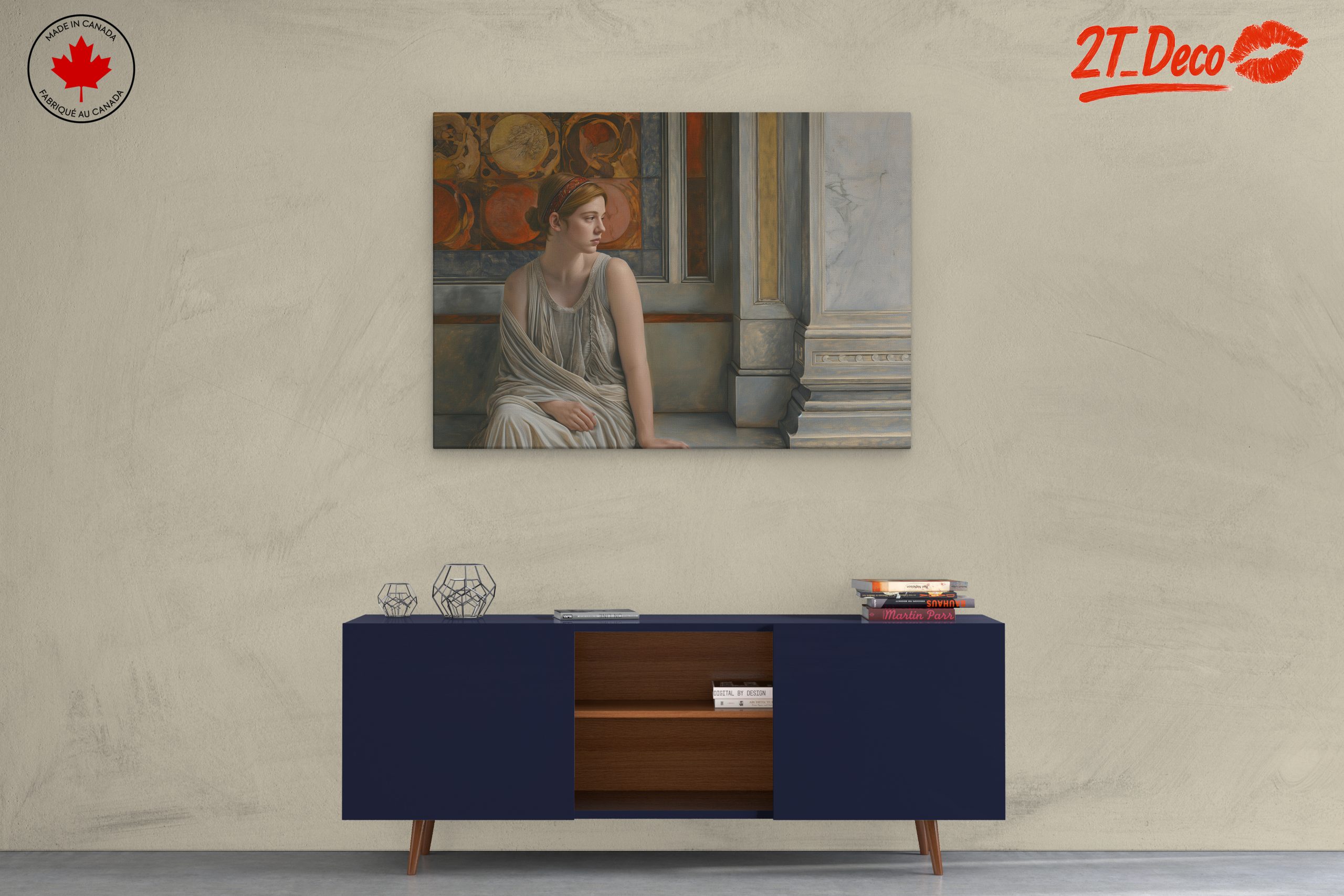 Serene Classical Figure with Architectural Elements - Image 3
