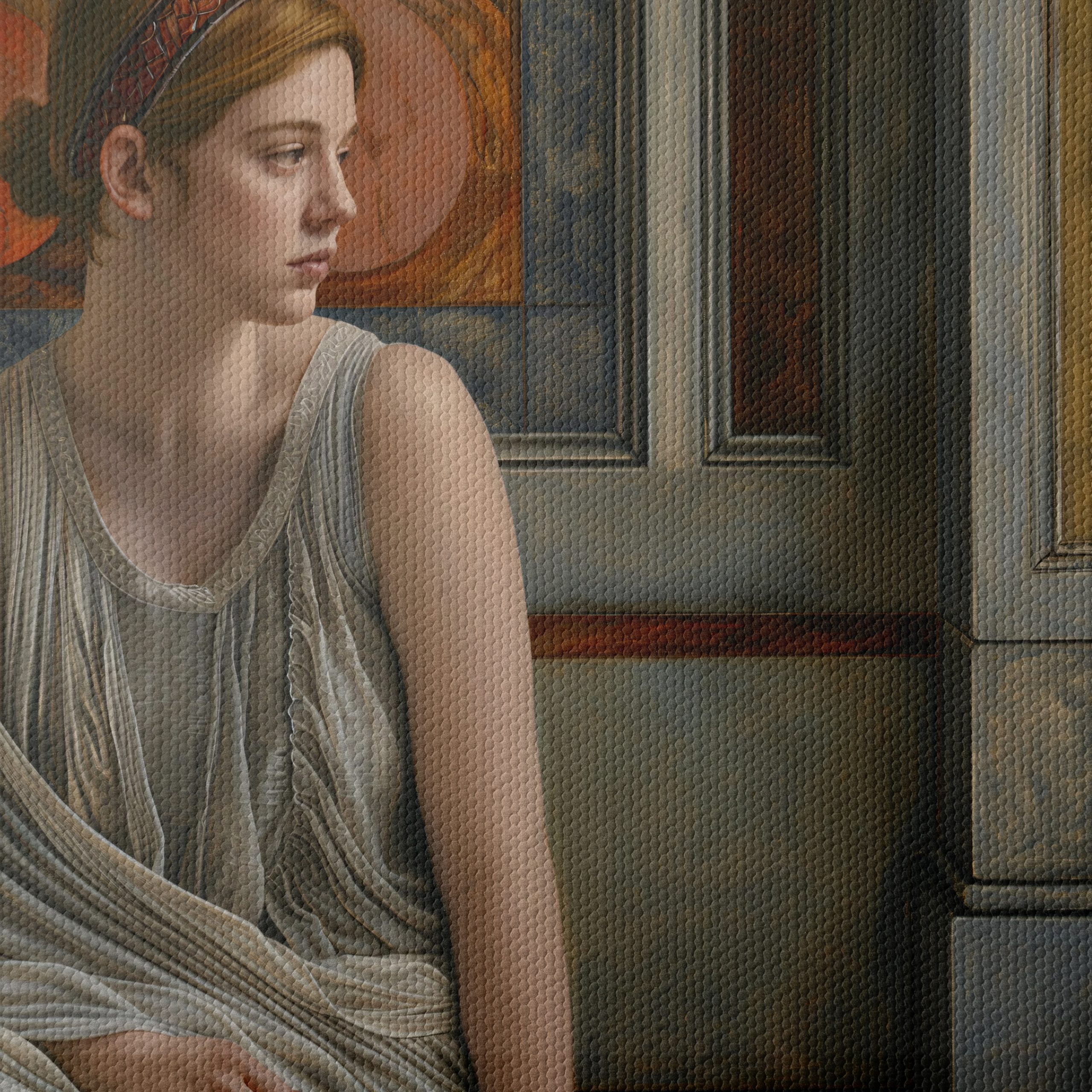 Serene Classical Figure with Architectural Elements - Image 4