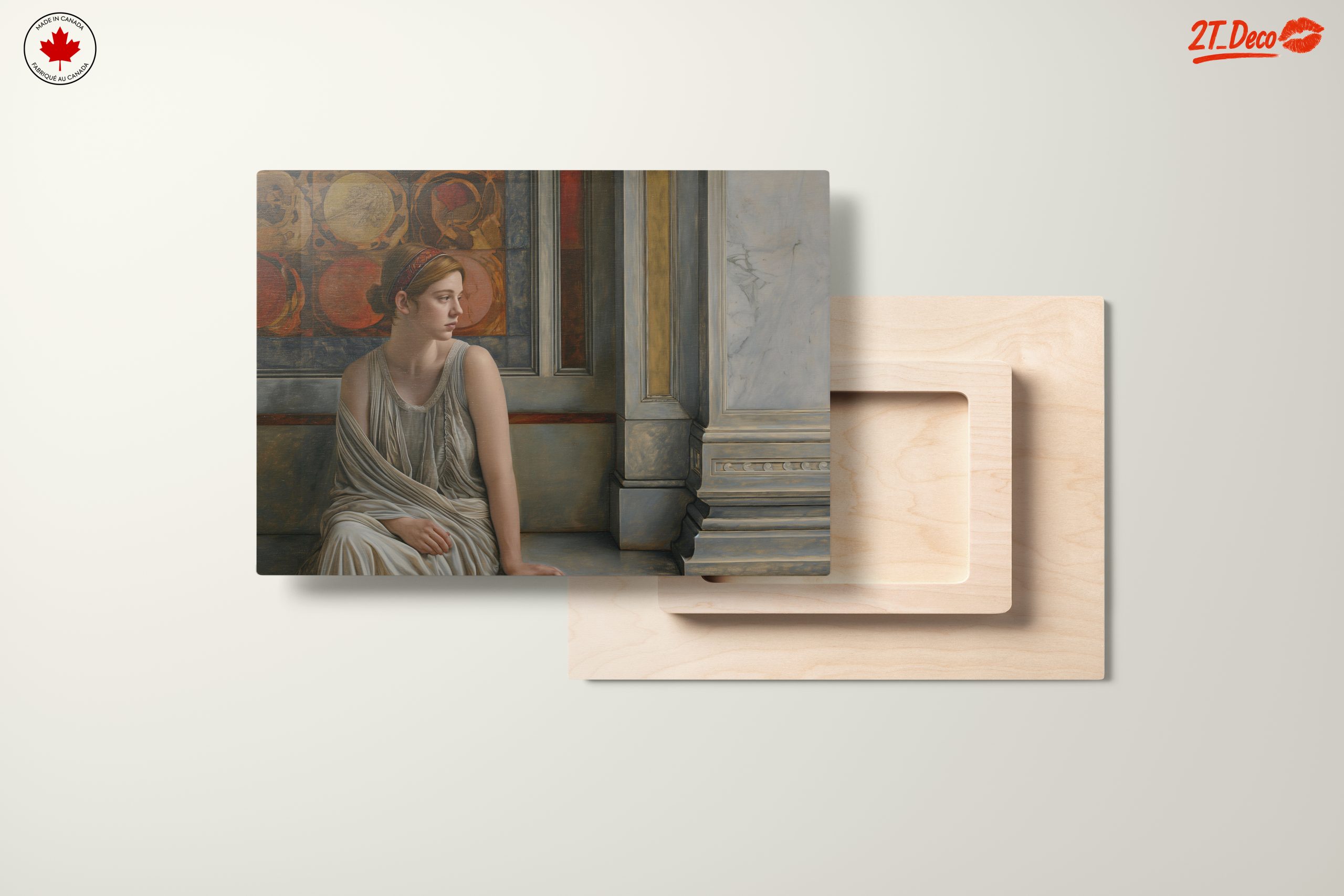 Serene Classical Figure with Architectural Elements - Image 11