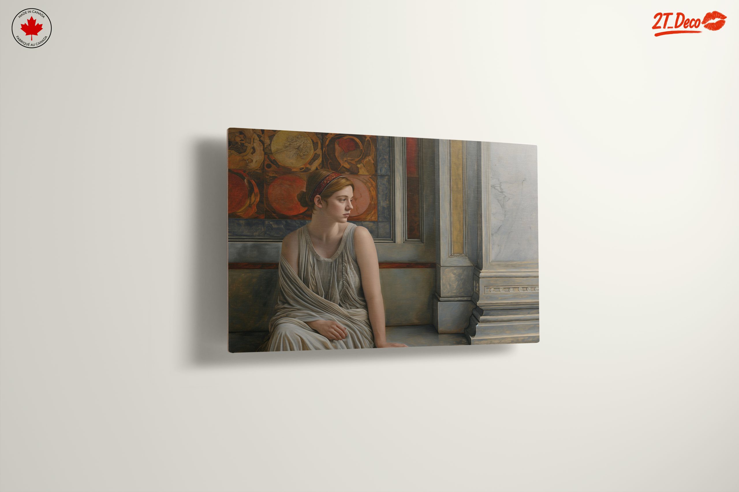 Serene Classical Figure with Architectural Elements - Image 13