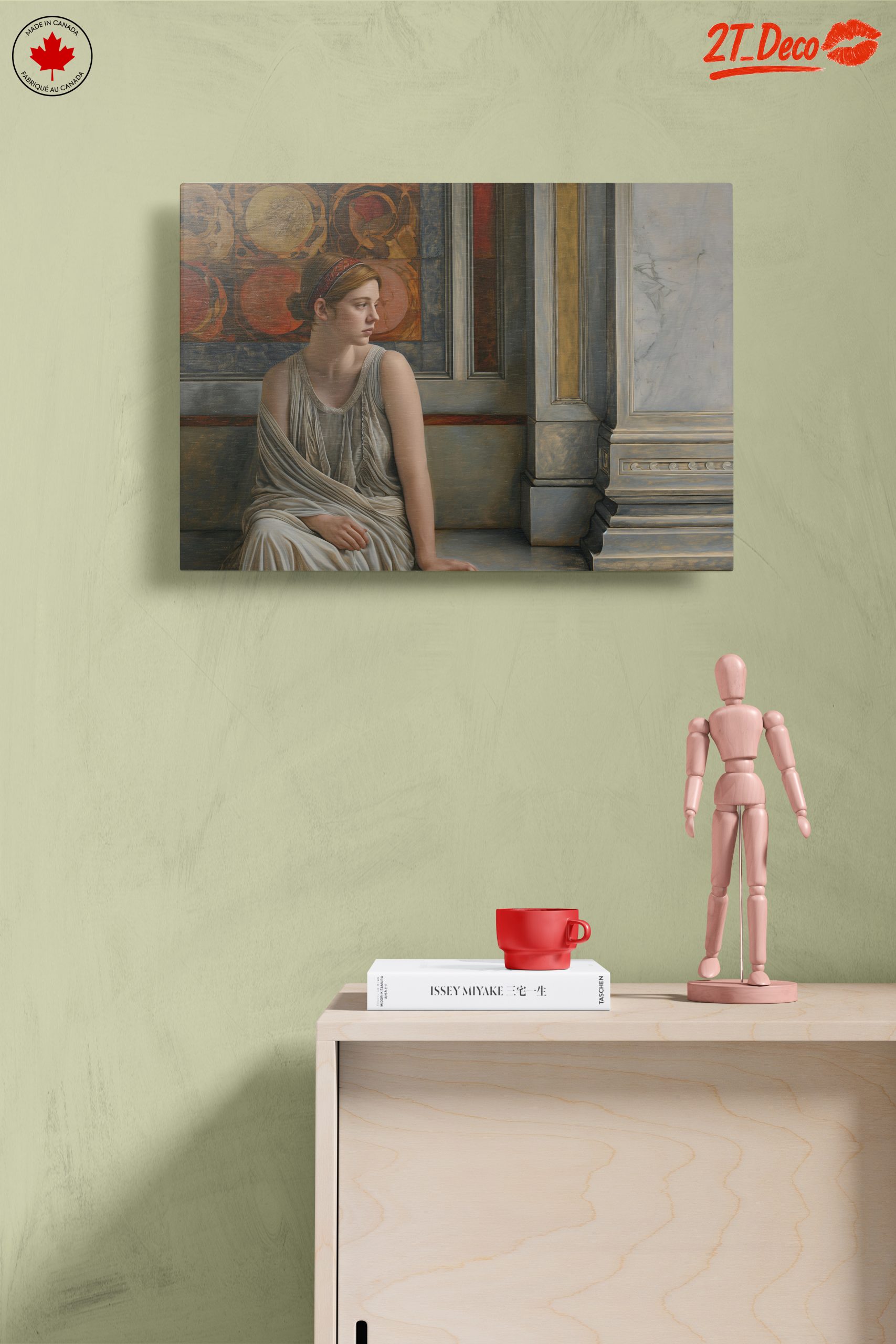 Serene Classical Figure with Architectural Elements - Image 14