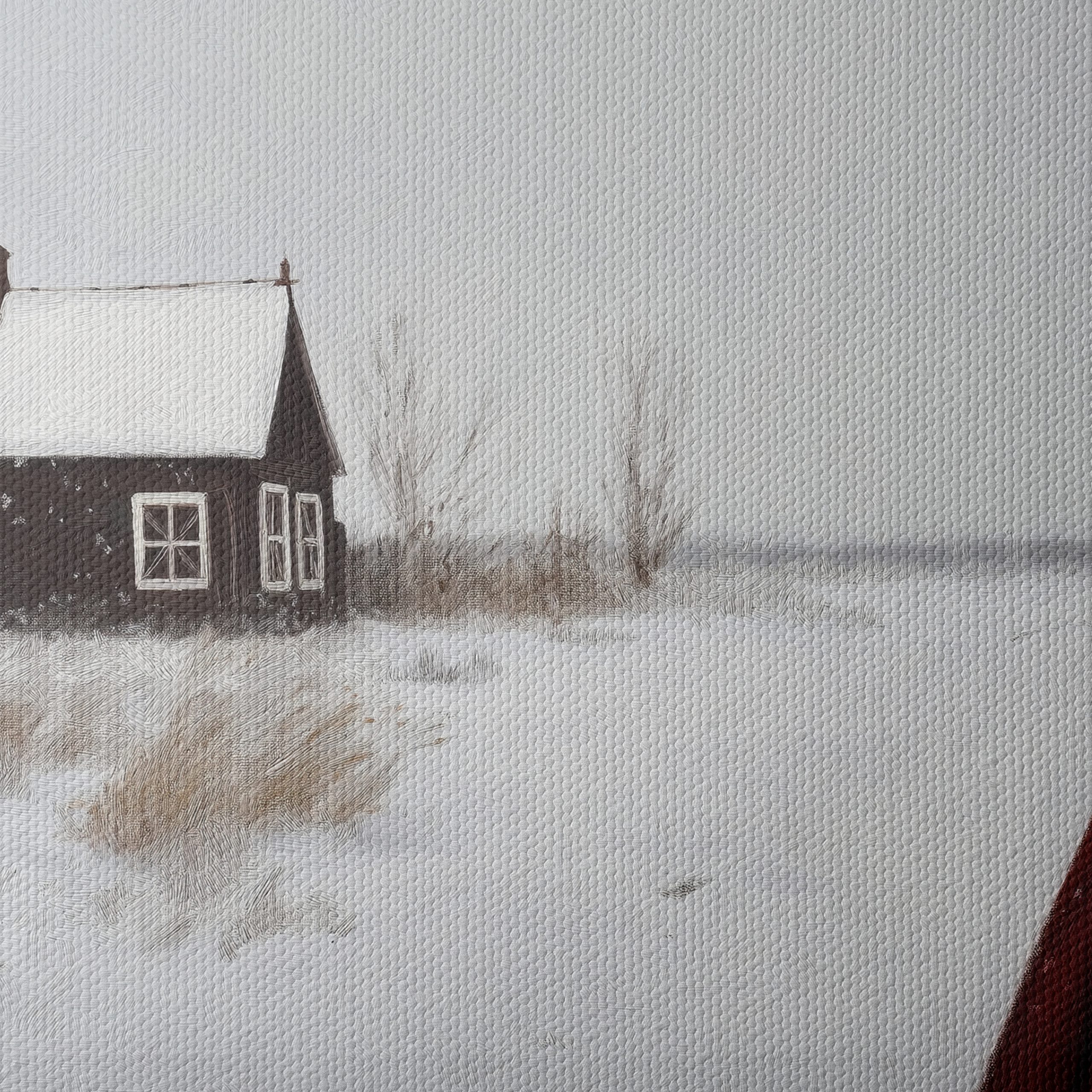 Serene Winter Landscape with Woman - Image 4