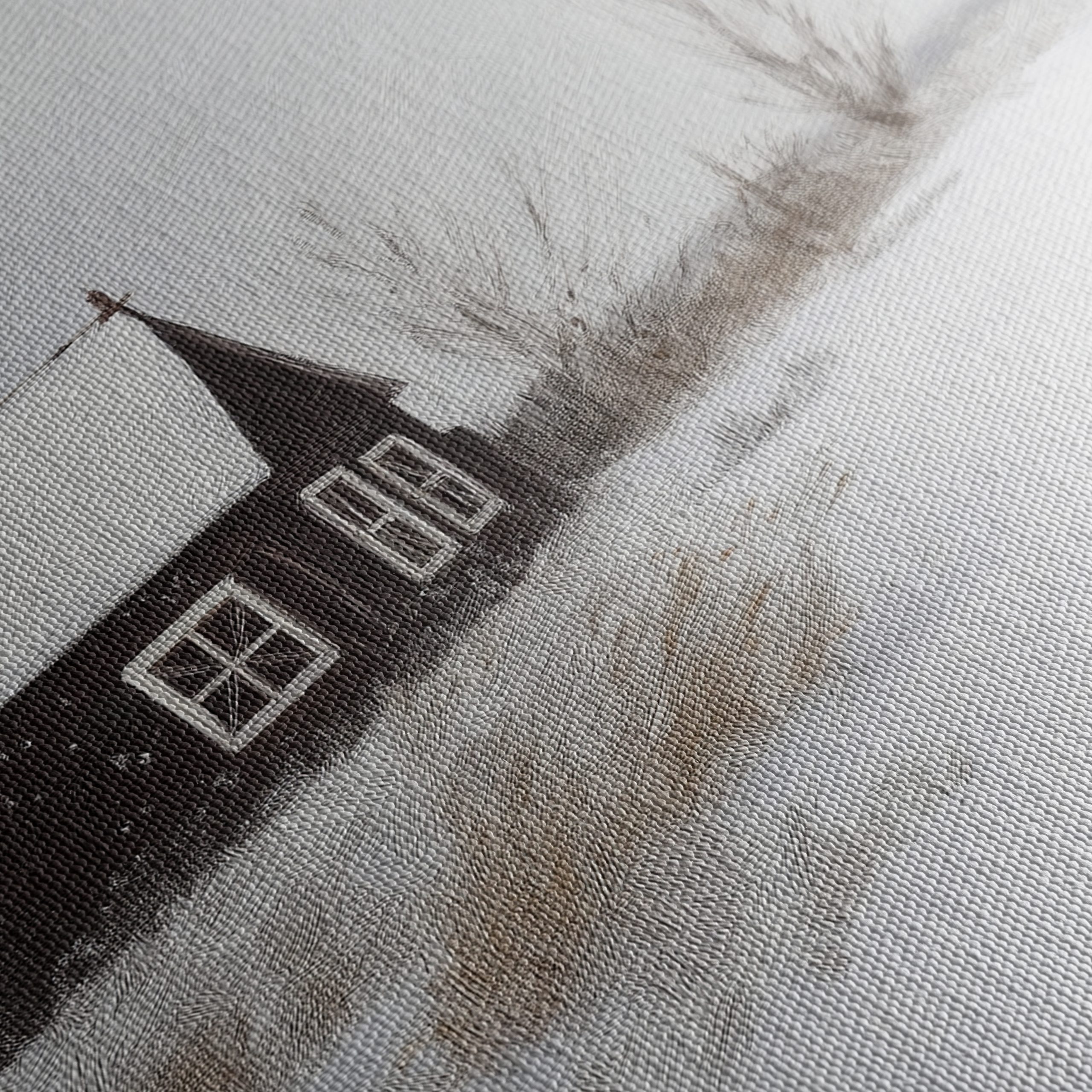 Serene Winter Landscape with Woman - Image 5