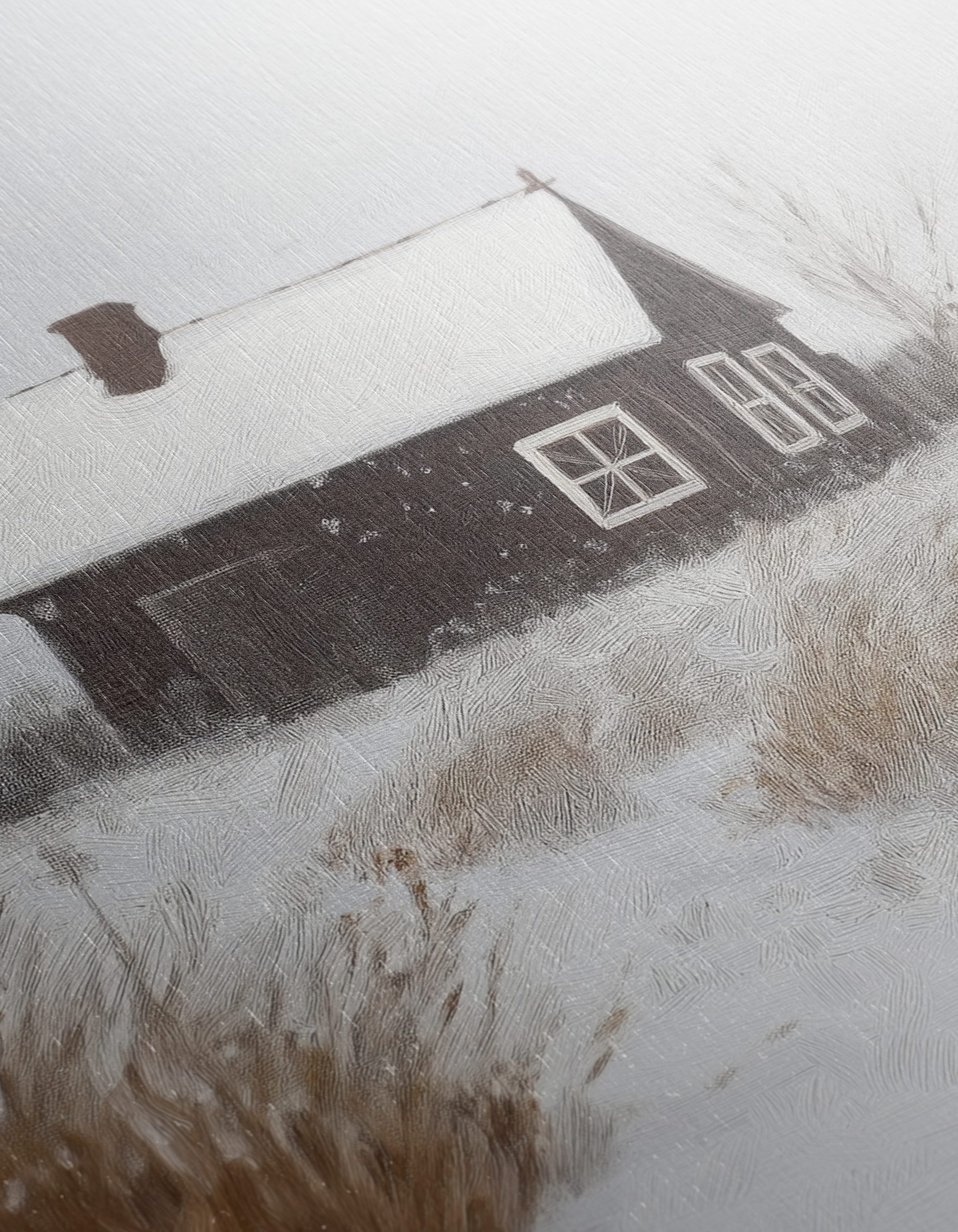 Serene Winter Landscape with Woman - Image 12