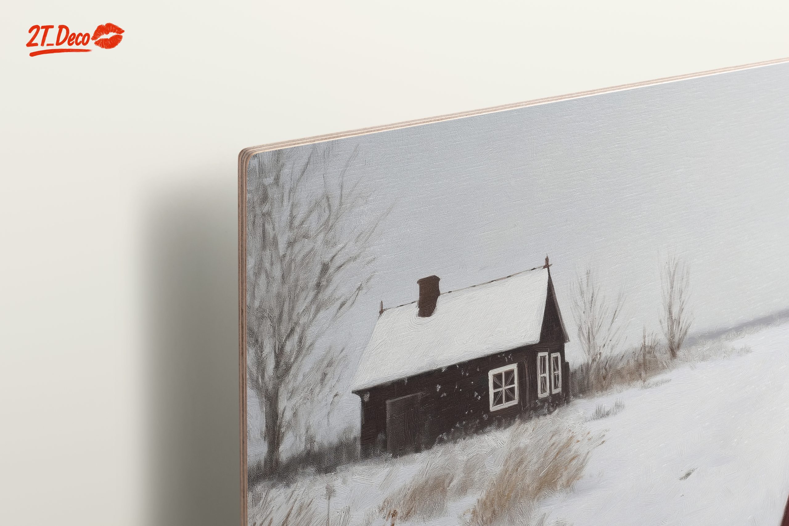 Serene Winter Landscape with Woman - Image 15