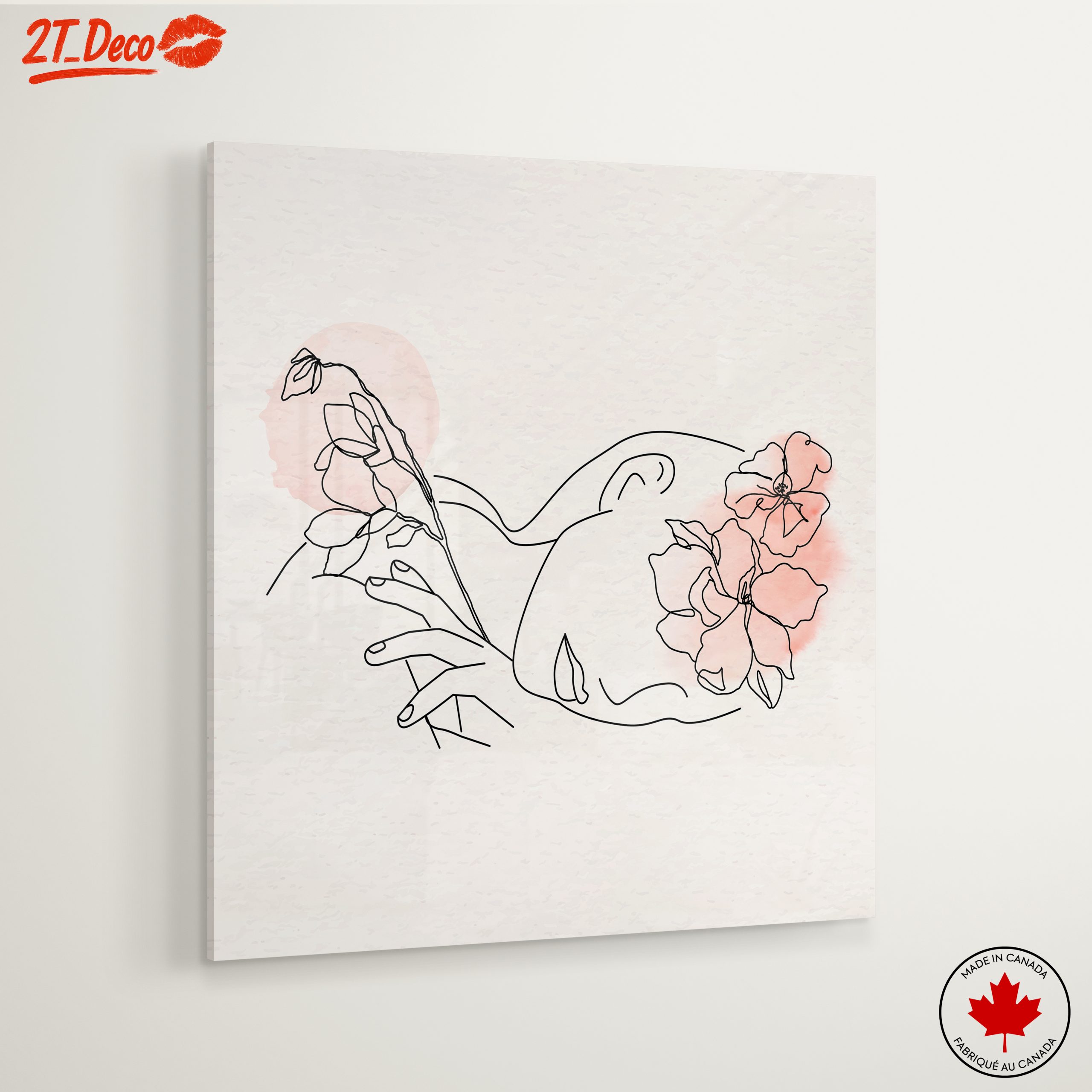Minimalist Female Figure with Floral Elements 2 - Image 6