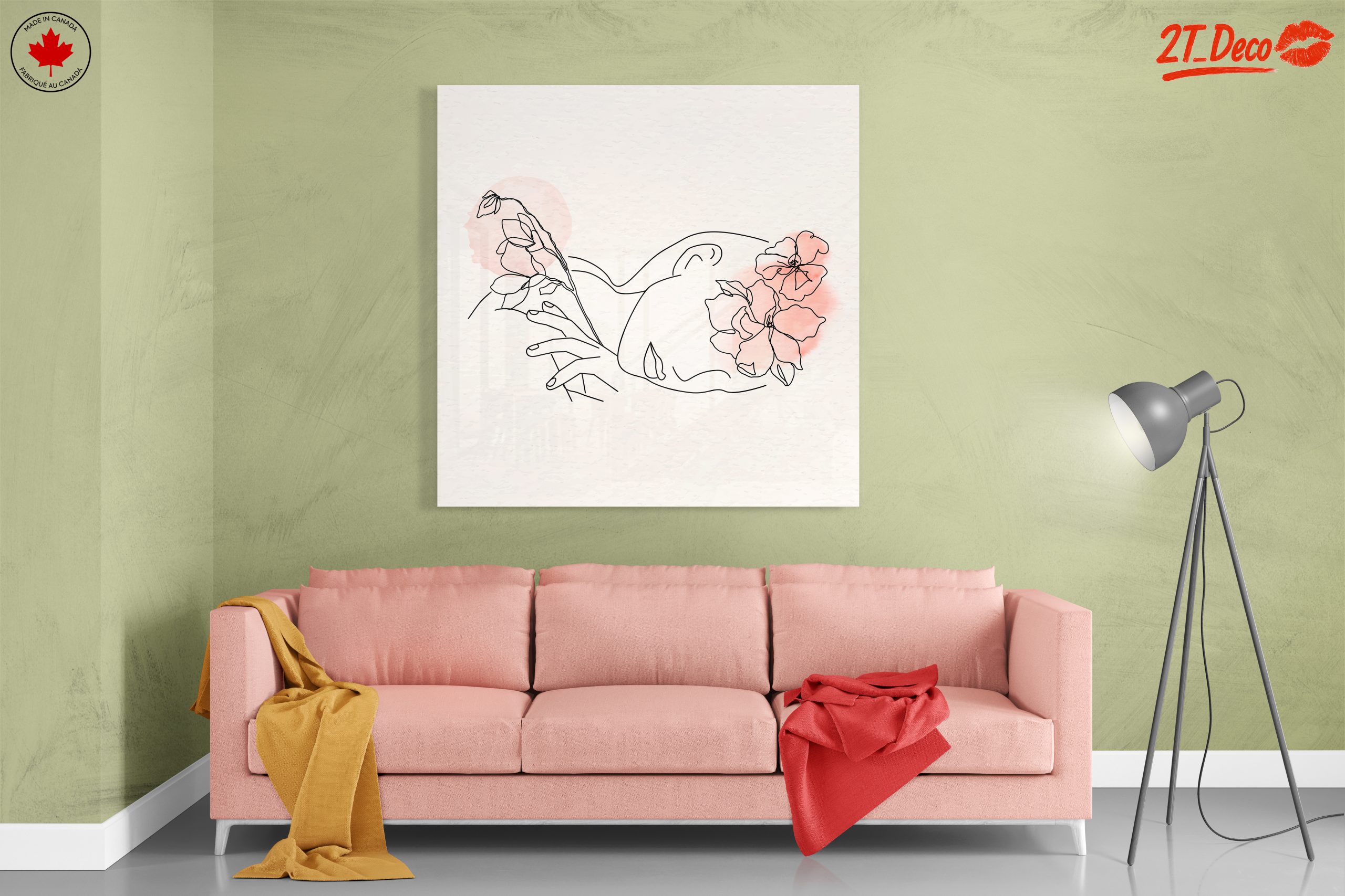 Minimalist Female Figure with Floral Elements 2 - Image 7