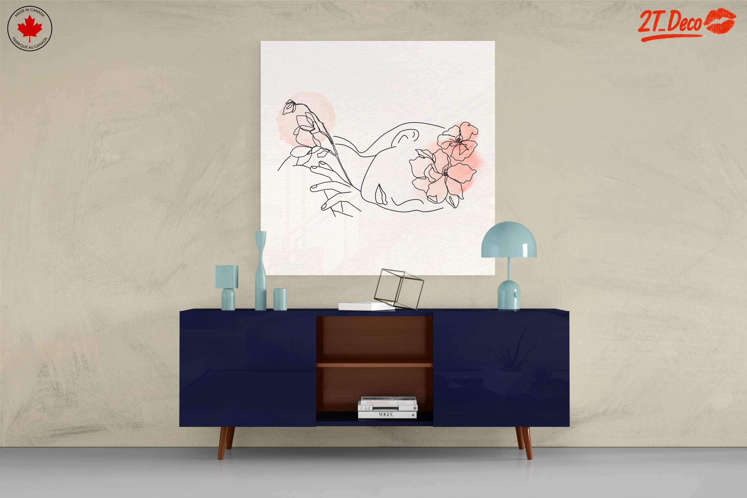 Minimalist Female Figure with Floral Elements 2 - Image 8