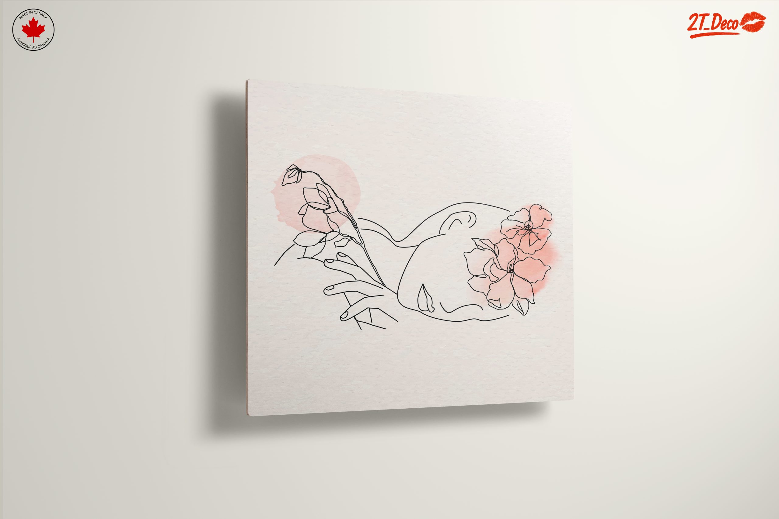Minimalist Female Figure with Floral Elements 2 - Image 13