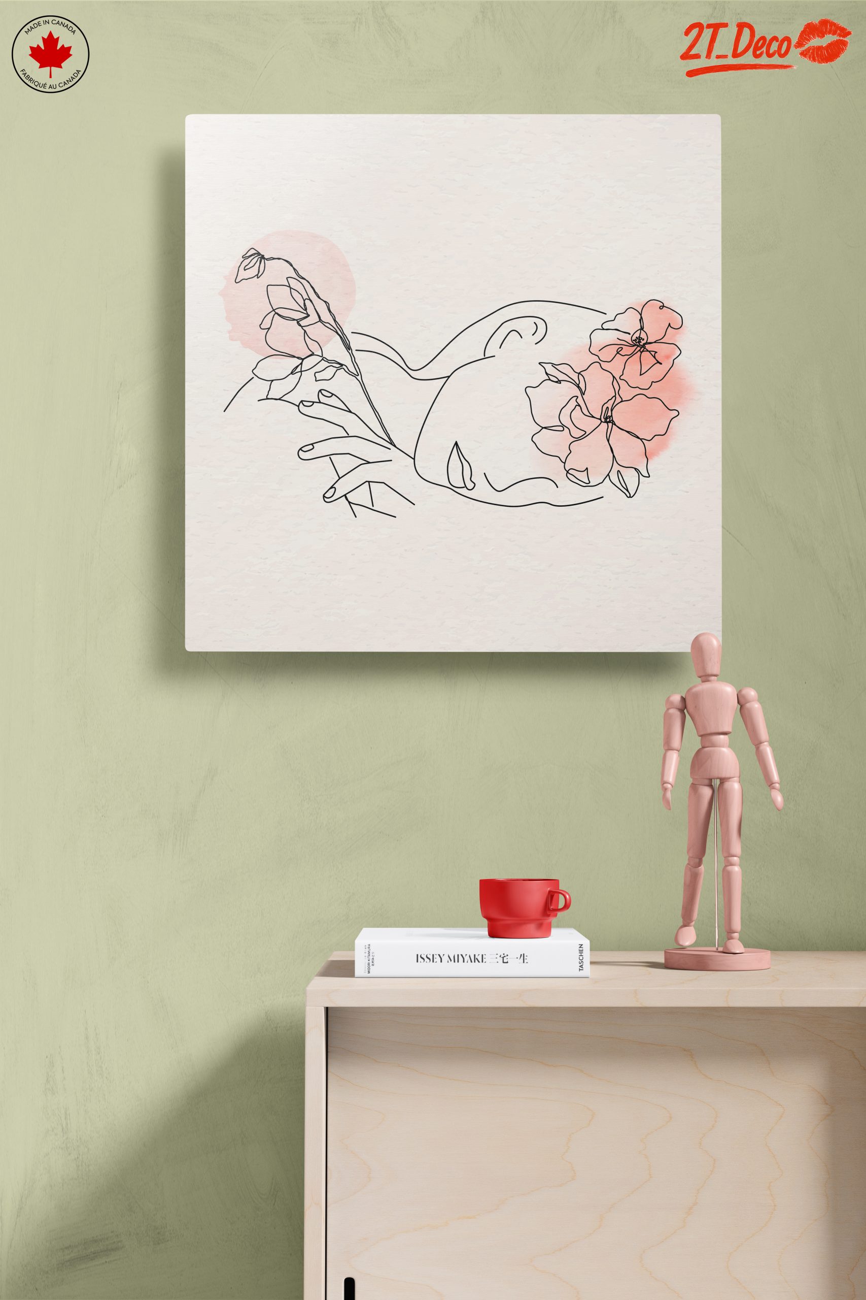 Minimalist Female Figure with Floral Elements 2 - Image 14