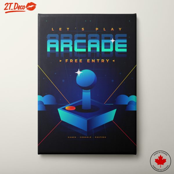 Let's Play Arcade Poster Design