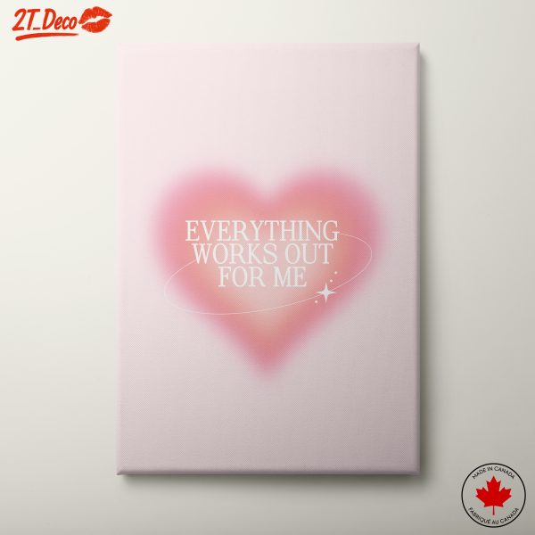 Inspirational Typography Artwork with Heart