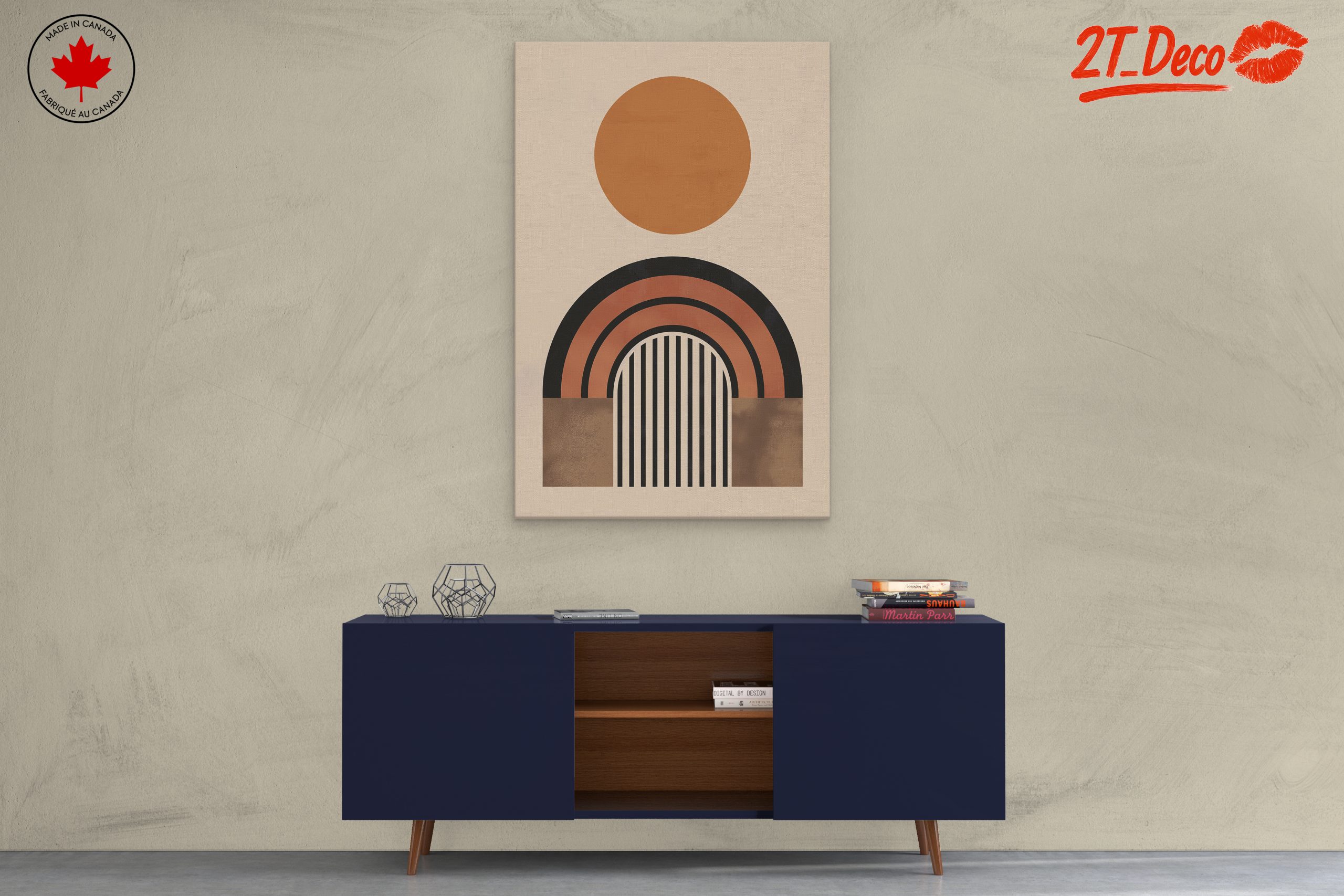 Modern Abstract Art with Geometric Elements - Image 3