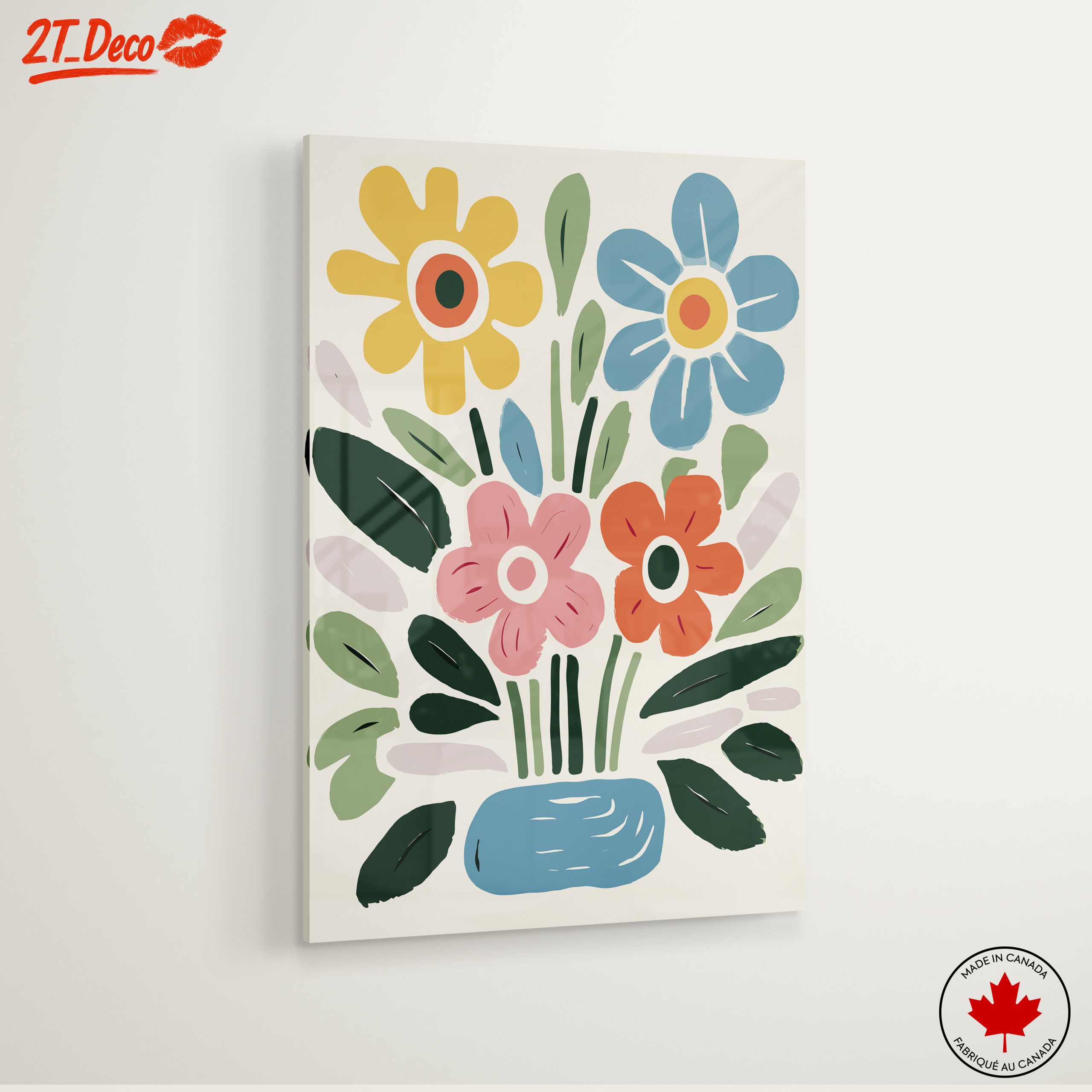 Colorful Botanical Flower Arrangement Art - Image 6