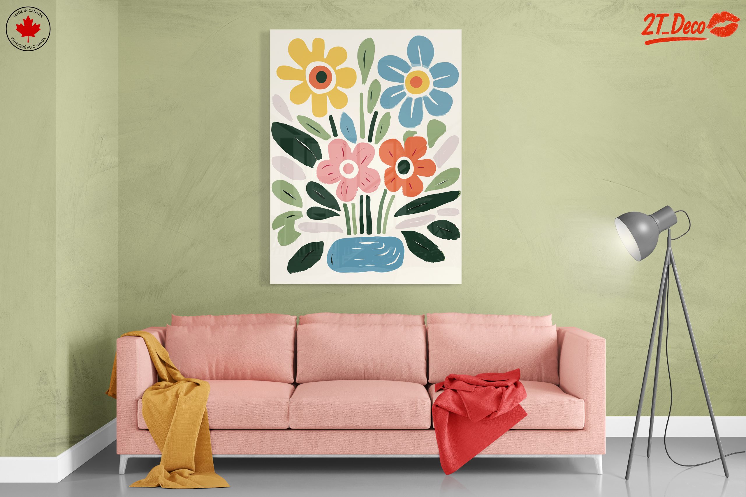 Colorful Botanical Flower Arrangement Art - Image 7