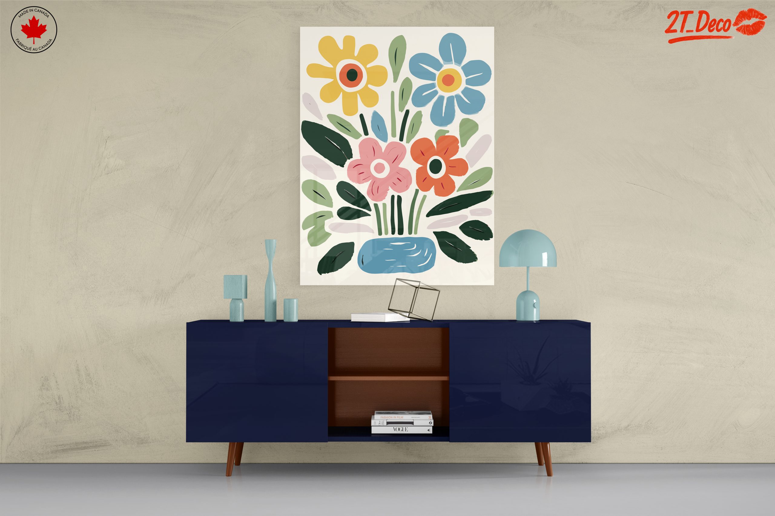 Colorful Botanical Flower Arrangement Art - Image 8