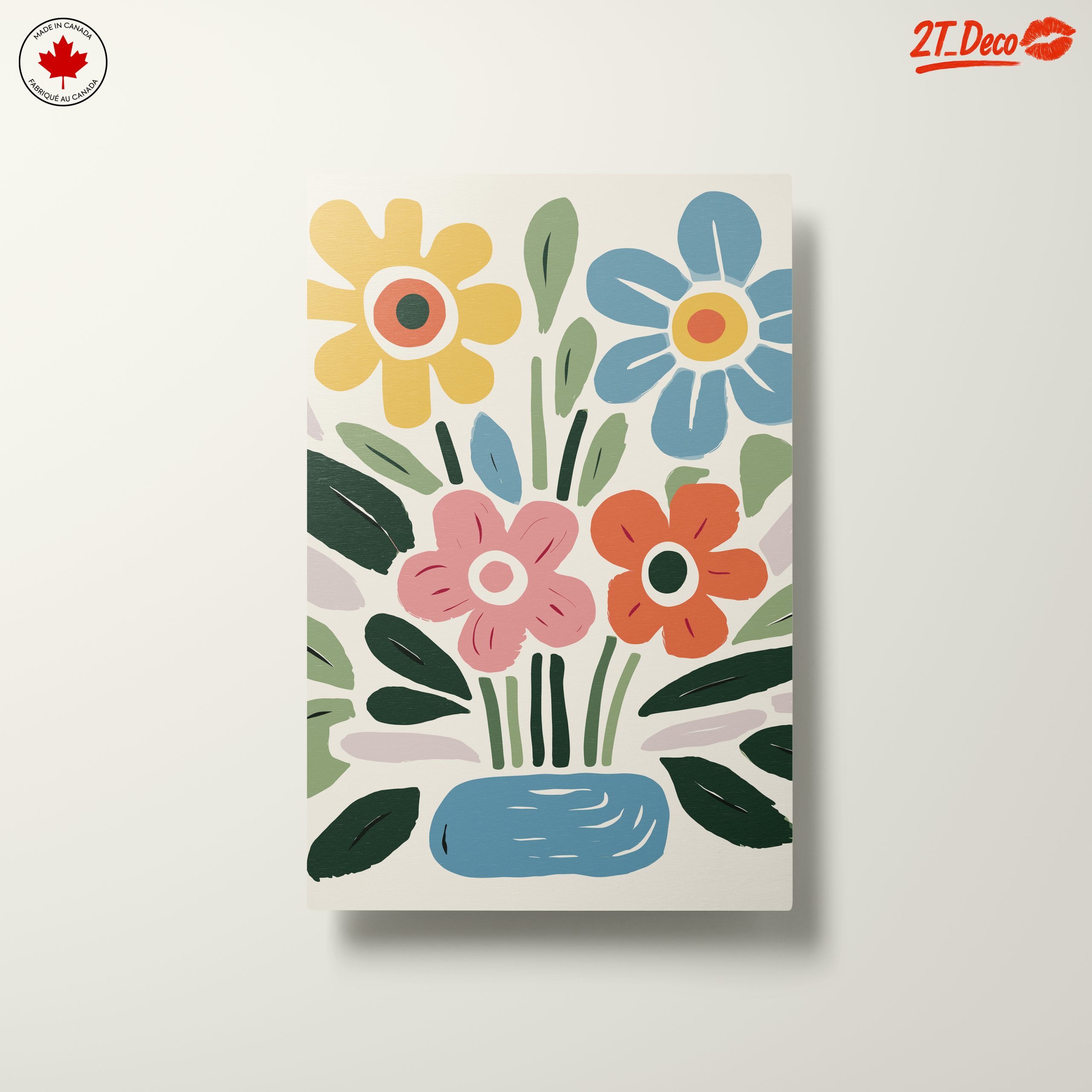 Colorful Botanical Flower Arrangement Art - Image 10