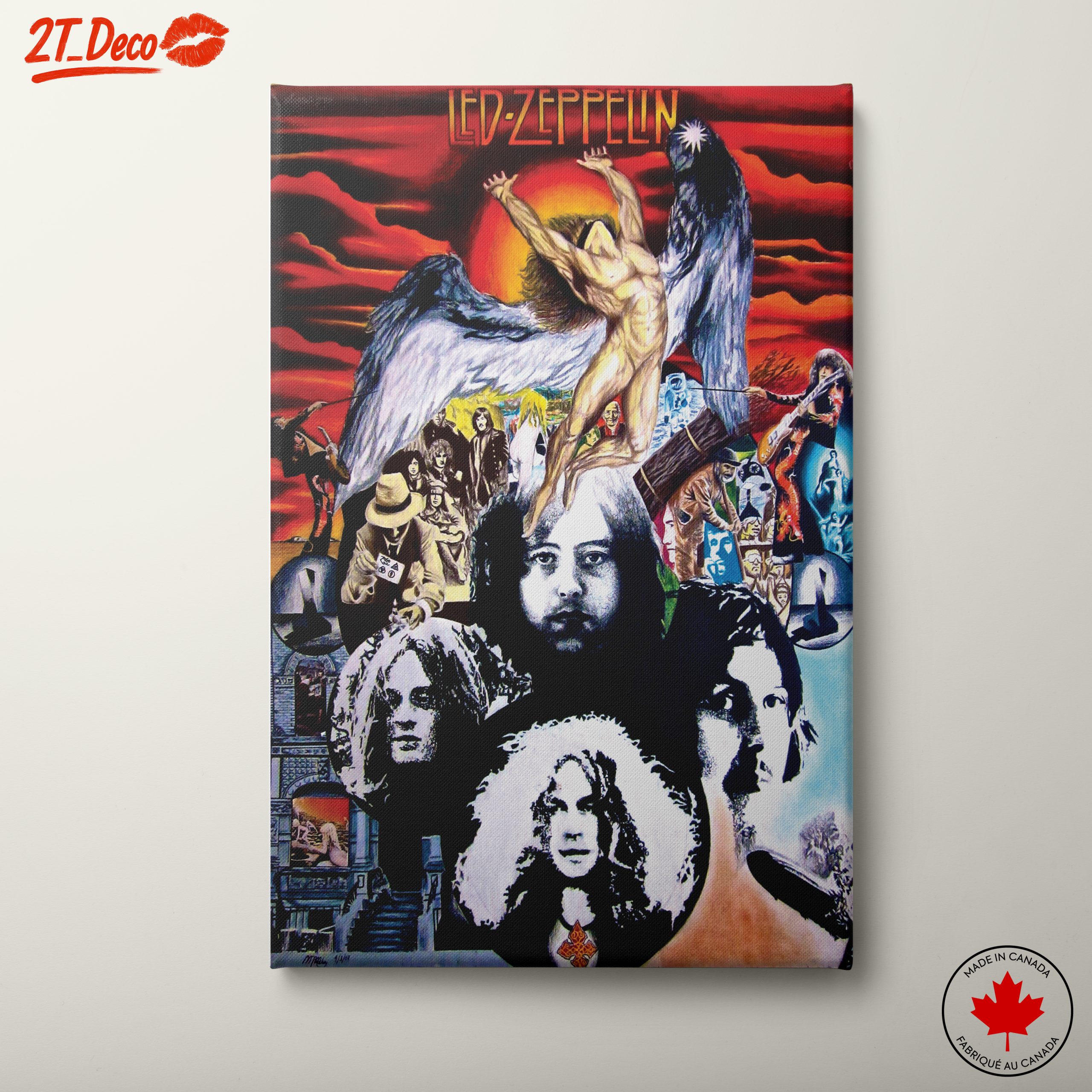 Led Zeppelin Inspired Art with Iconic Imagery