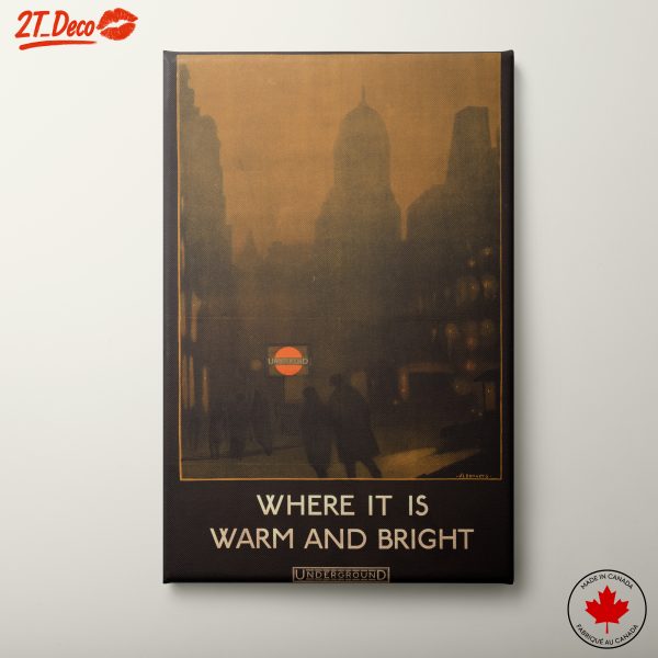 Vintage Underground Poster with Urban Theme