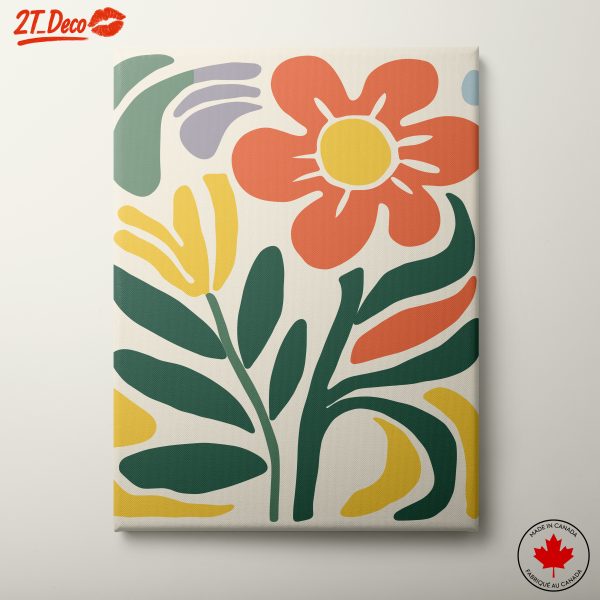 Bold Botanical Abstract Art for Modern Spaces
