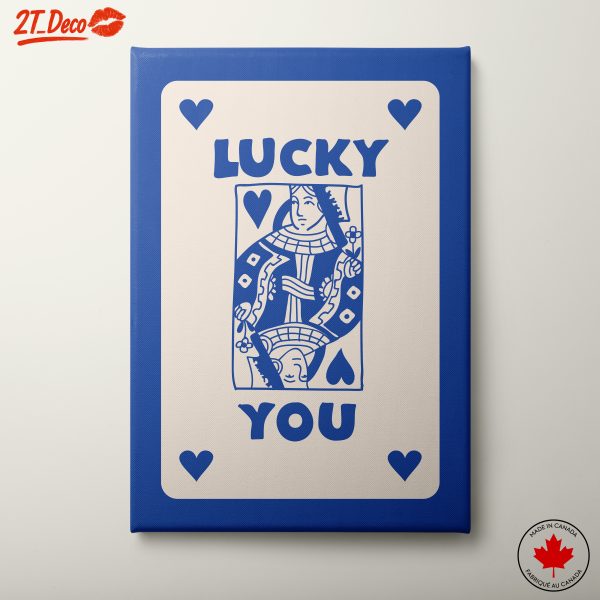 Whimsical Playing Card Design Featuring Luck