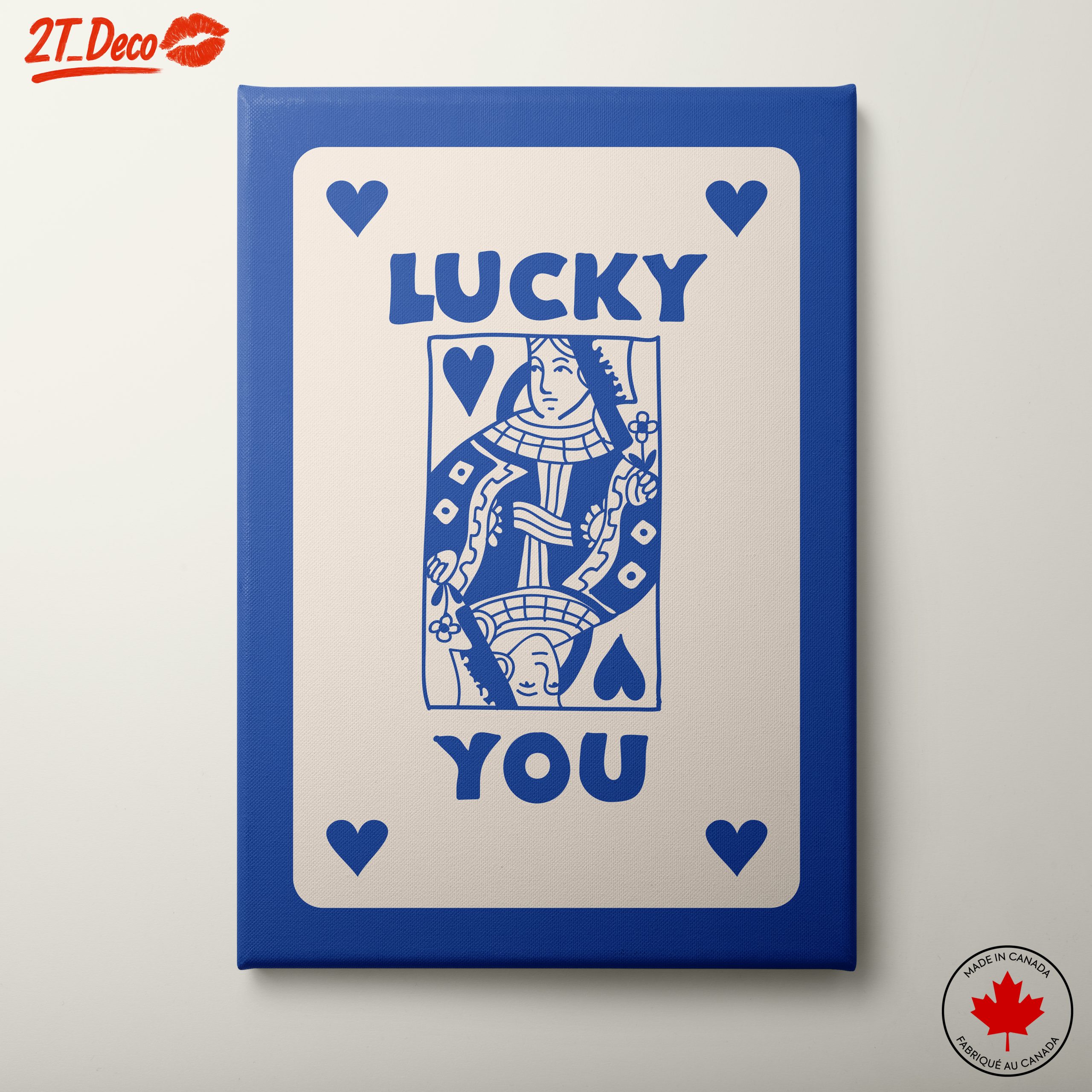 Whimsical Playing Card Design Featuring Luck