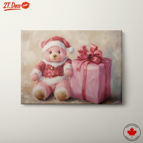 Whimsical Teddy Bear with Gift