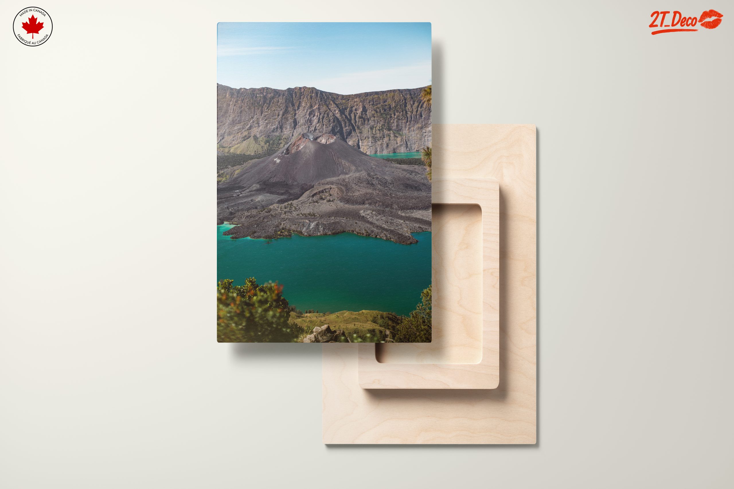 Stunning Volcano Landscape Overlooking Turquoise Lake - Image 11