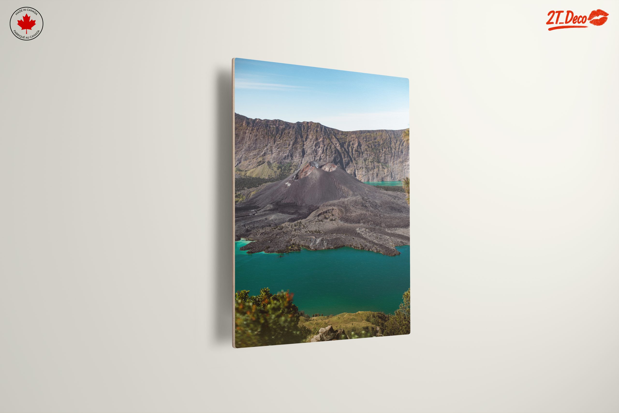 Stunning Volcano Landscape Overlooking Turquoise Lake - Image 13