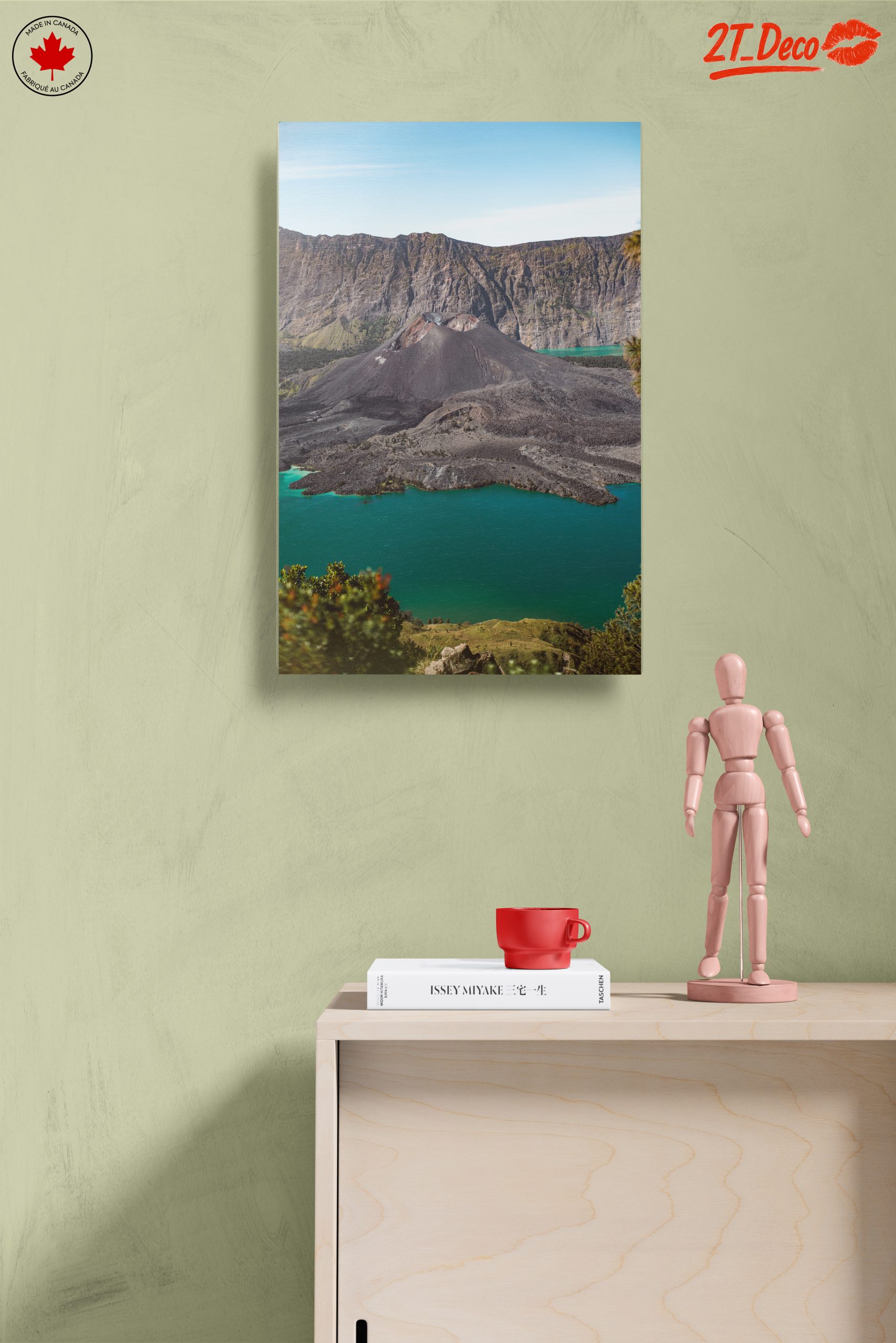 Stunning Volcano Landscape Overlooking Turquoise Lake - Image 14