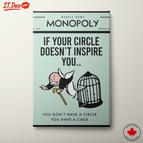 Inspirational Aesthetic Poster Featuring Monopoly