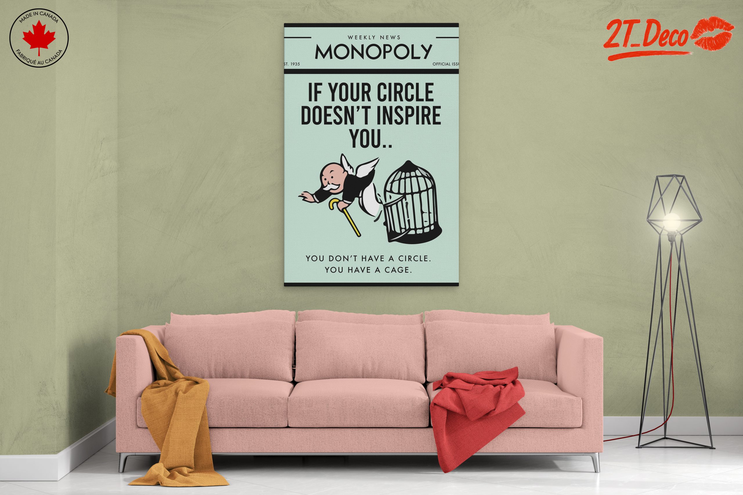 Inspirational Aesthetic Poster Featuring Monopoly - Image 2