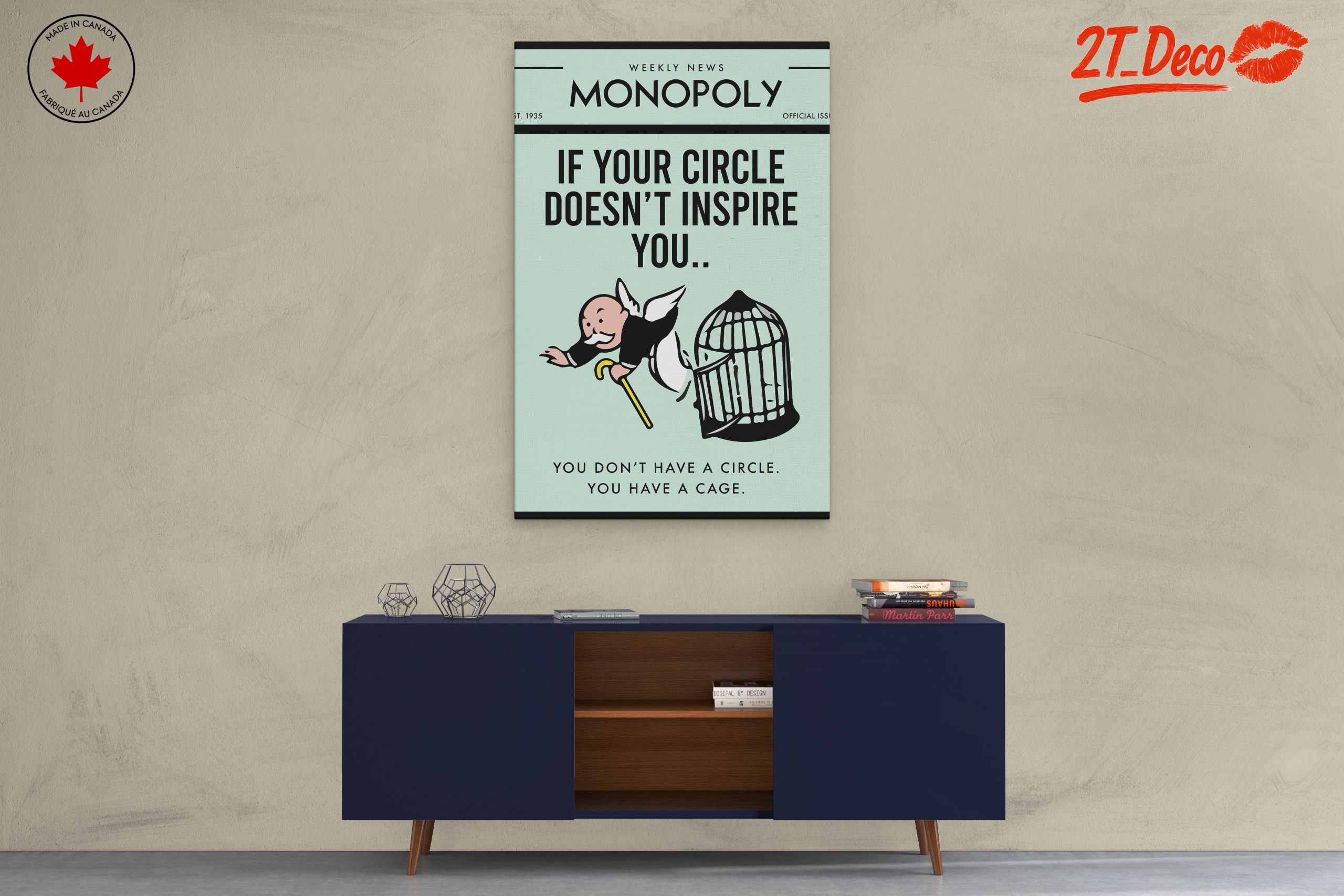 Inspirational Aesthetic Poster Featuring Monopoly - Image 3