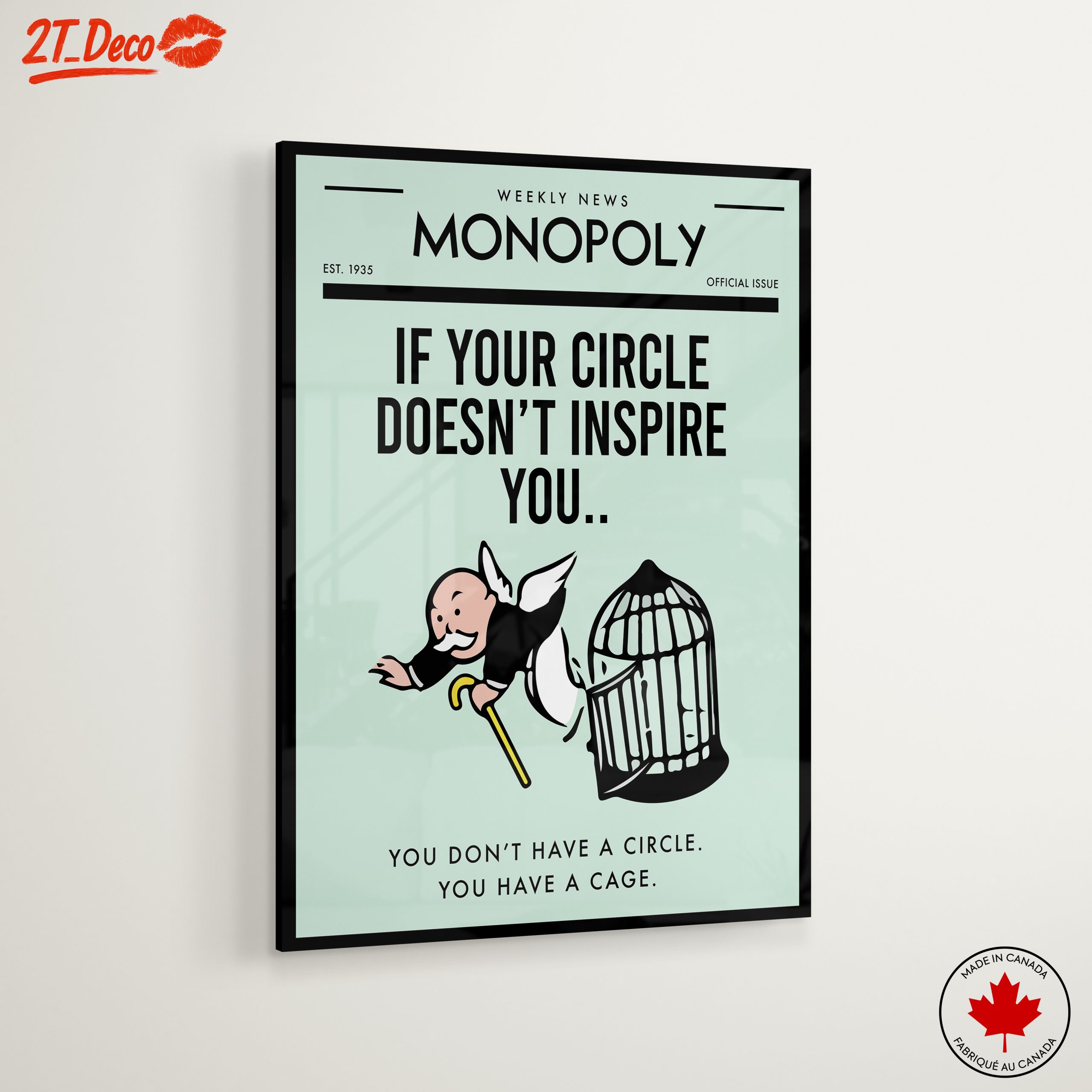 Inspirational Aesthetic Poster Featuring Monopoly - Image 6