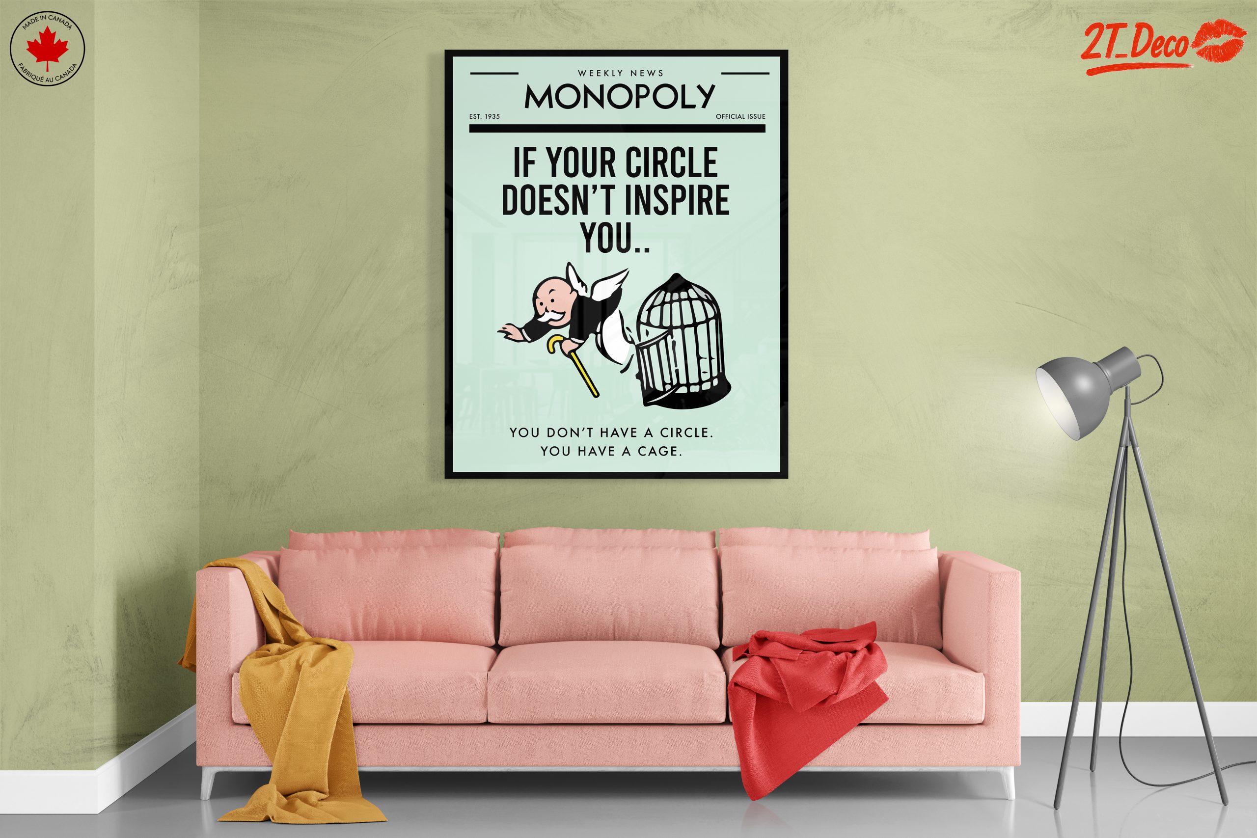Inspirational Aesthetic Poster Featuring Monopoly - Image 7