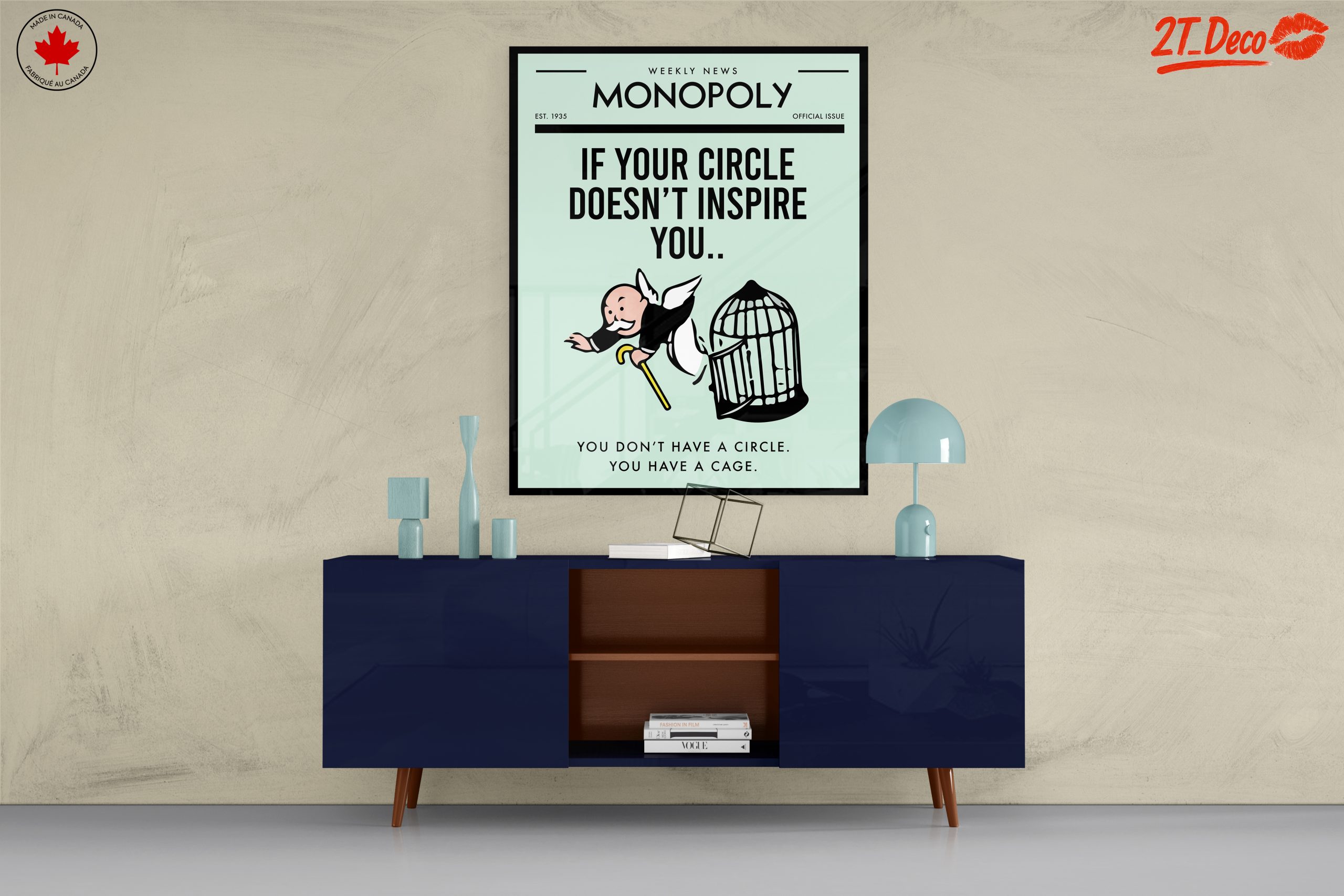 Inspirational Aesthetic Poster Featuring Monopoly - Image 8